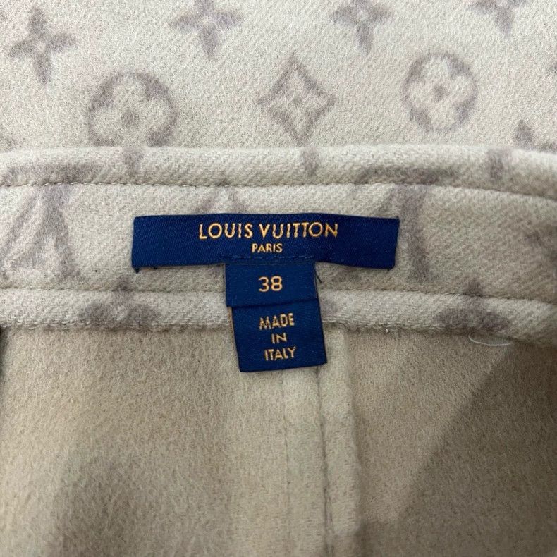 Louis Vuitton Louis Vuitton Full-print woolen skirt Size 37" - 6 Thumbnail