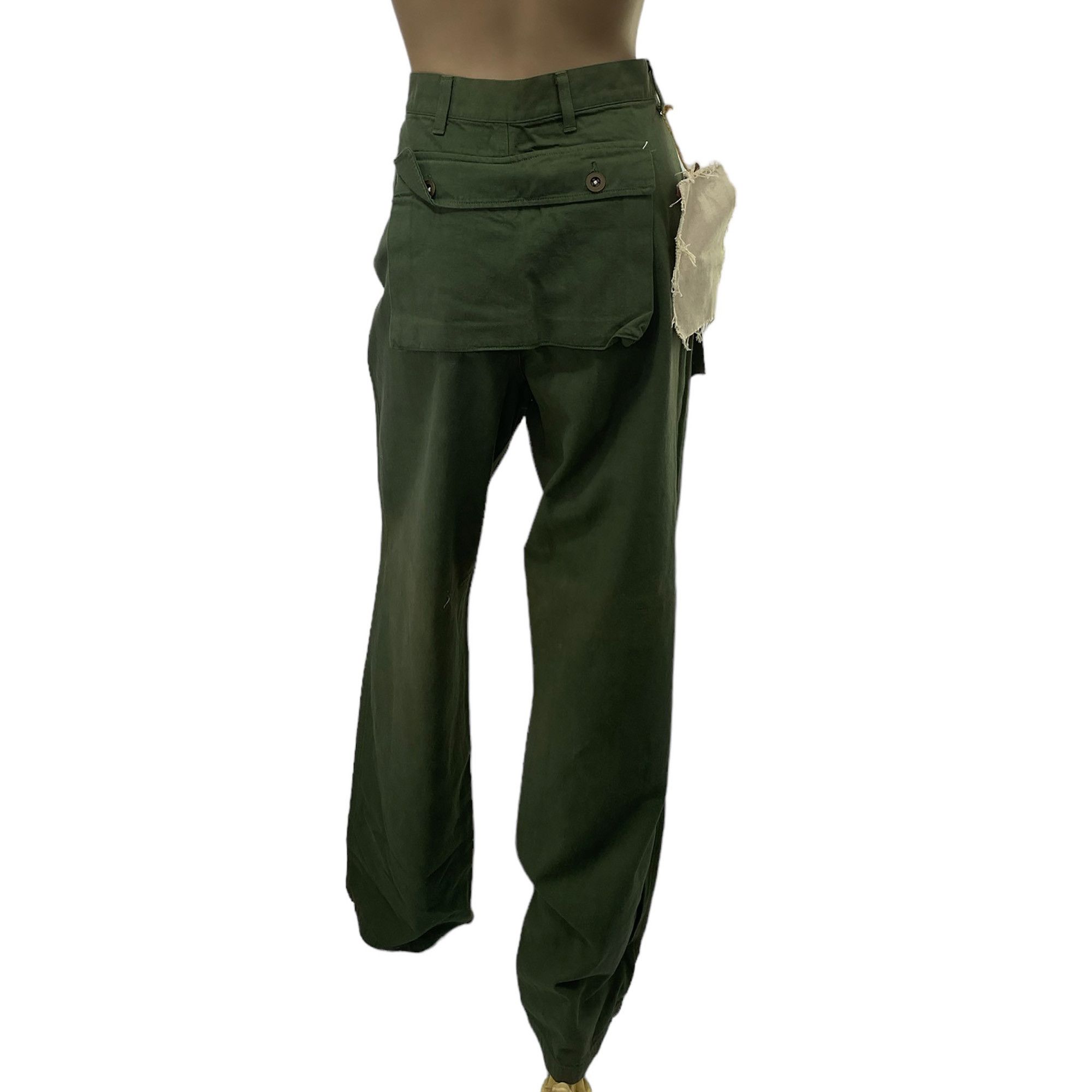 King Jonathan Rare Vintage Green Workwear Cargo Jeans Pants