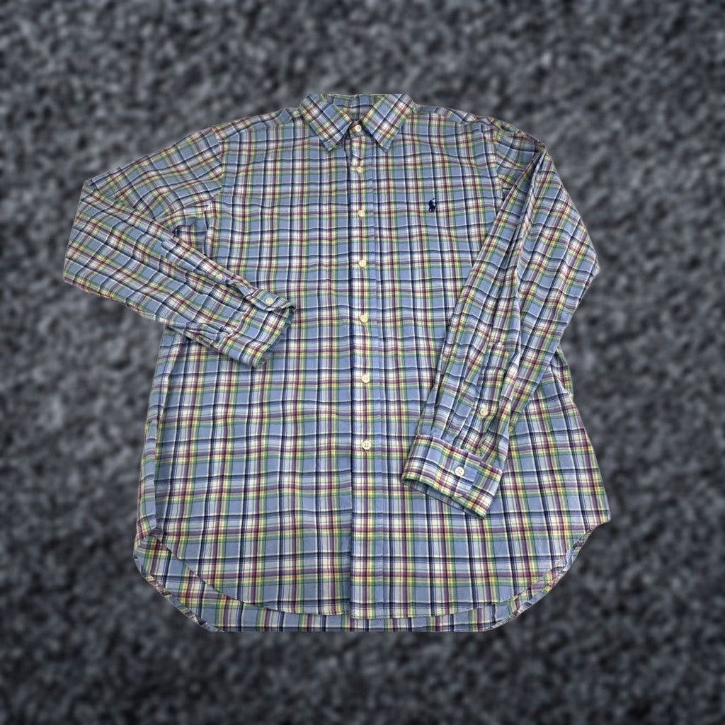 Ralph Lauren Ralph Lauren Mens Button-Up Classic Fit Shirt Plaid Long Sleeve Multicolor Size L Size US M / EU 48-50 / 2 - 1 Thumbnail