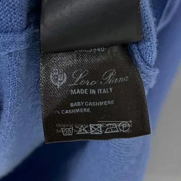 Loro Piana Blue Long Sleeve Knit Sweater. Size US L / EU 52-54 / 3 - 4 Thumbnail