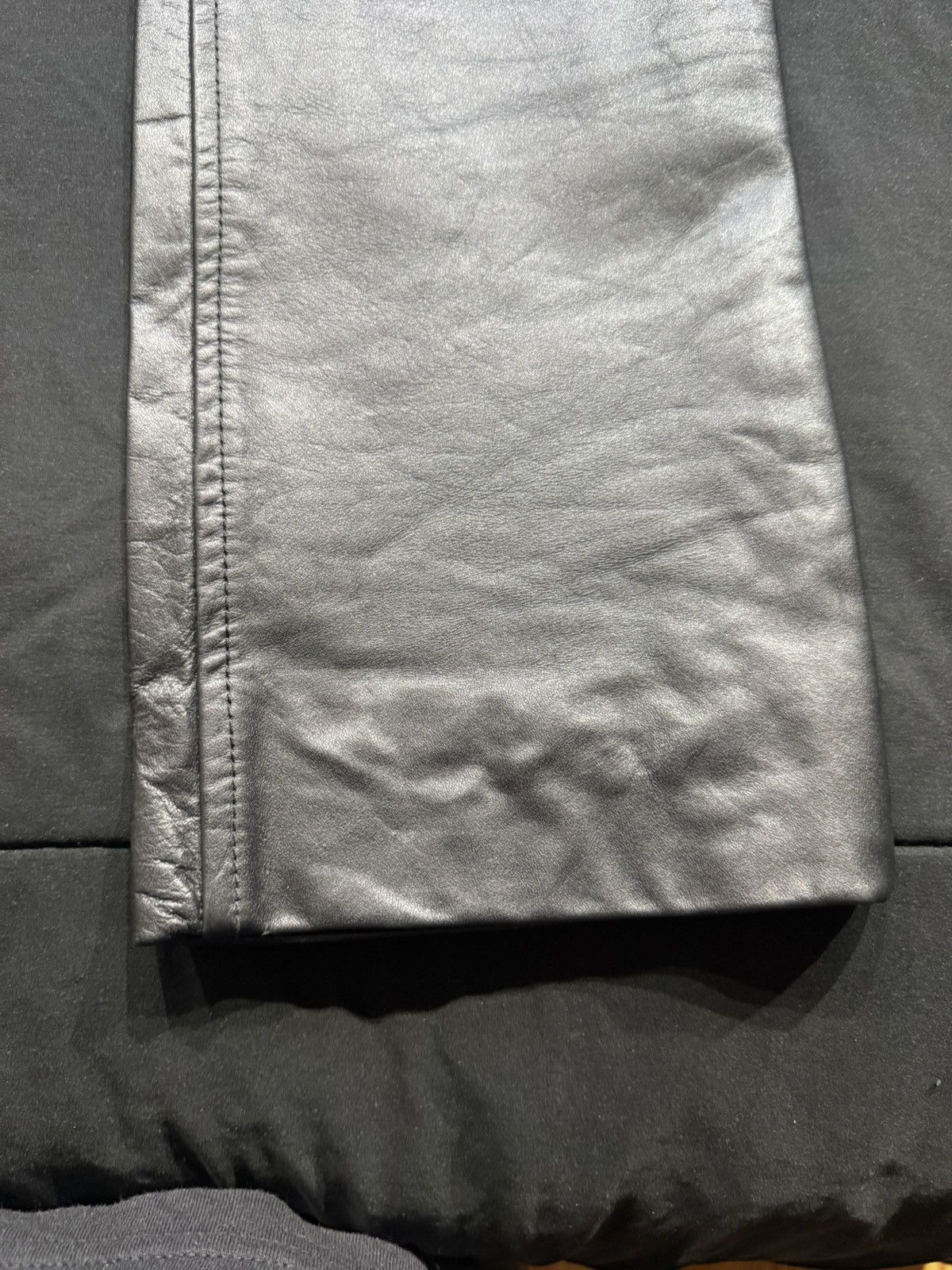 Other Custom Tailored Black leather Pants Size US 29 - 3 Thumbnail