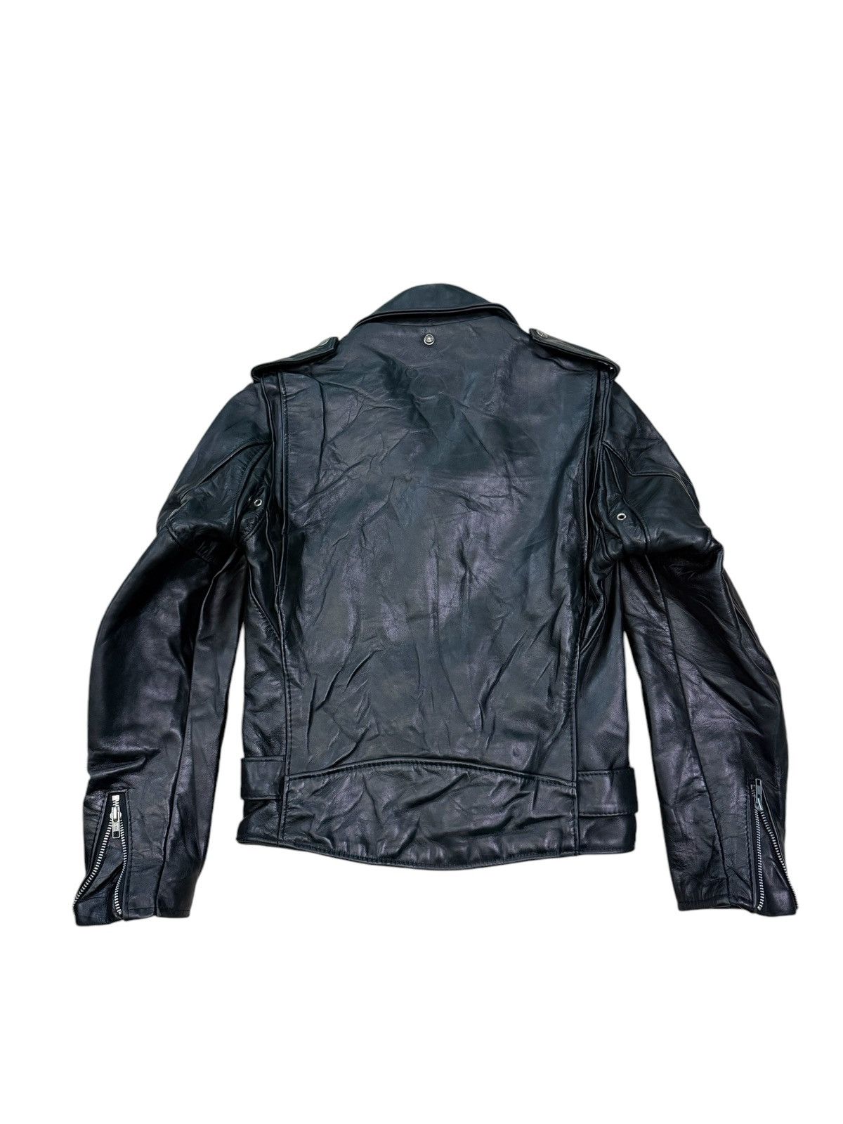 Schott RARE VINTAGE SCHOOT PERFECTO DOUBLE LEATHER RIDERS JACKET Size XS / US 0-2 / IT 36-38 - 8 Thumbnail
