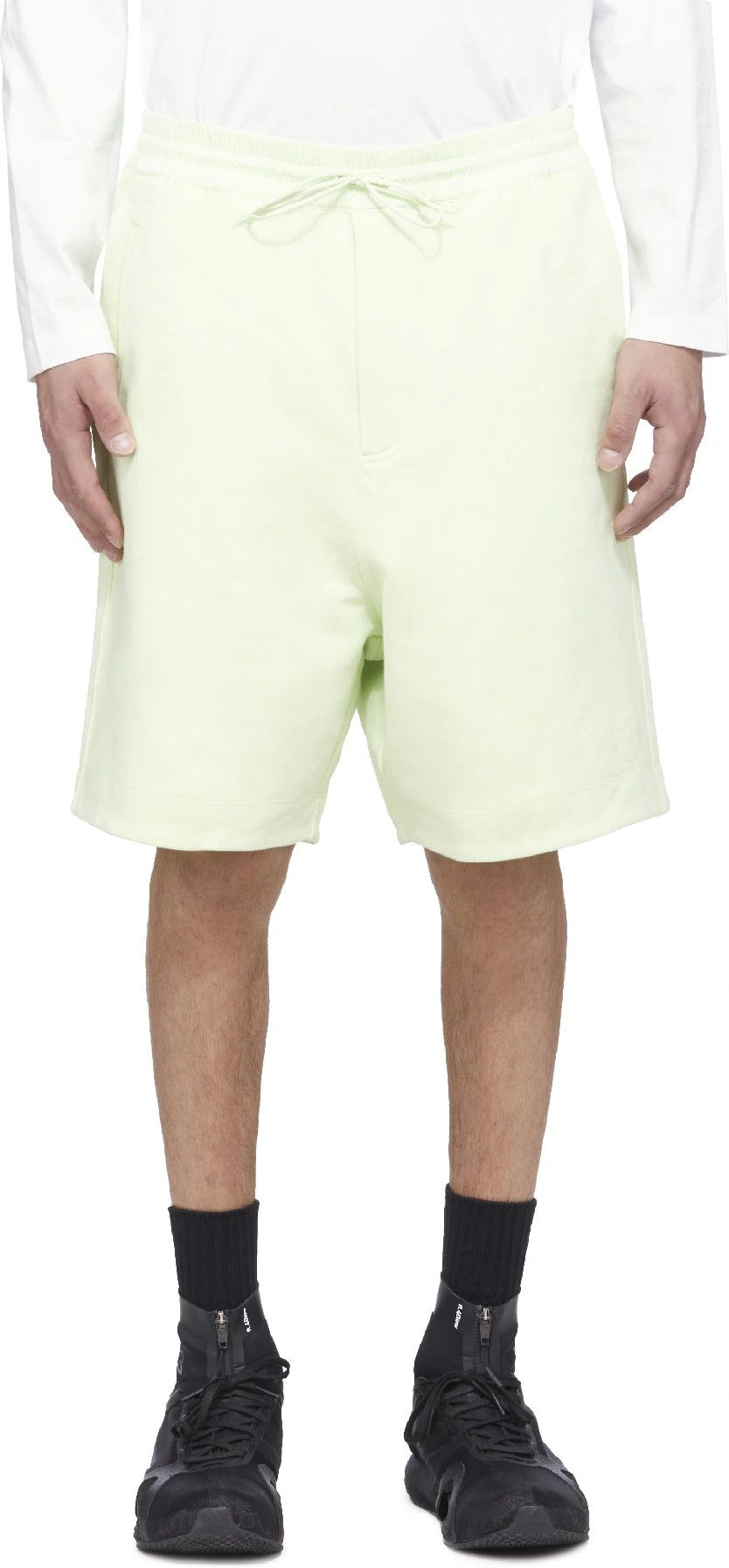 Y-3 o1y0525 Logo Short in Light Green Size US 34 / EU 50 - 1 Thumbnail