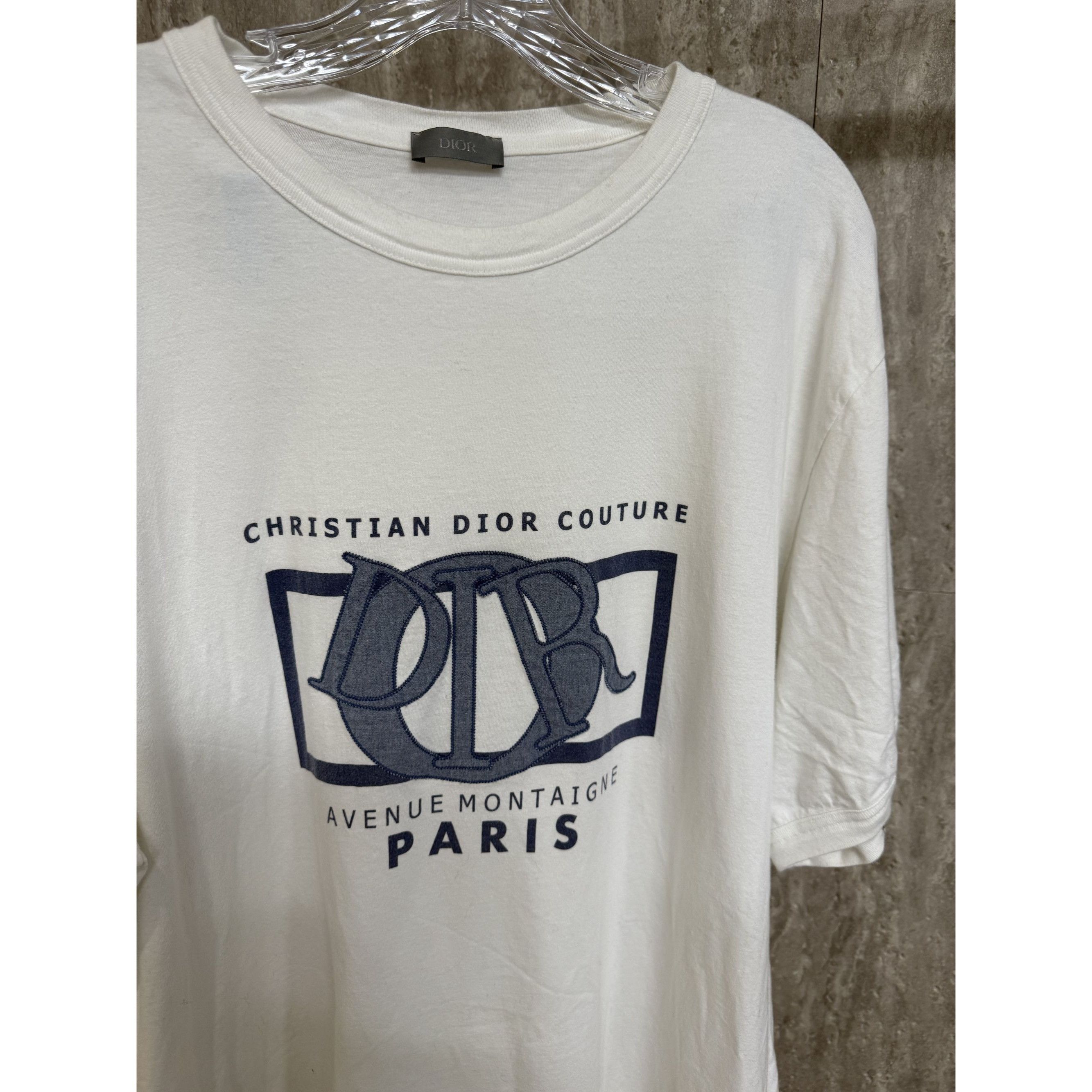 Dior Christian Dior Couture Paris White T-Shirt X3L 100% Cotton Size US XXL / EU 58 / 5 - 6 Thumbnail