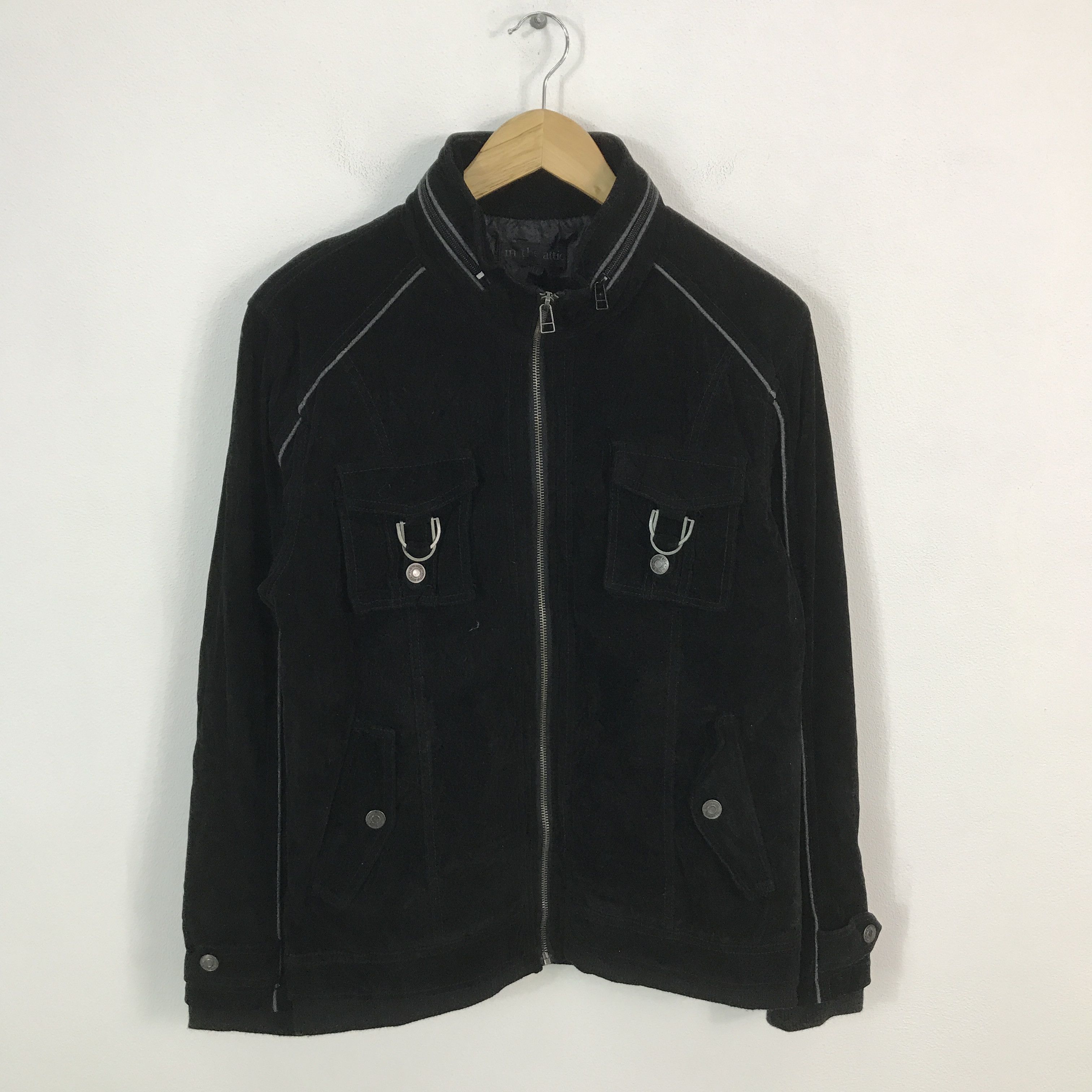 In The Attic × Japanese Brand 🔥in the attic Japan Punk Velvet black jacket Size US M / EU 48-50 / 2 - 1 Thumbnail