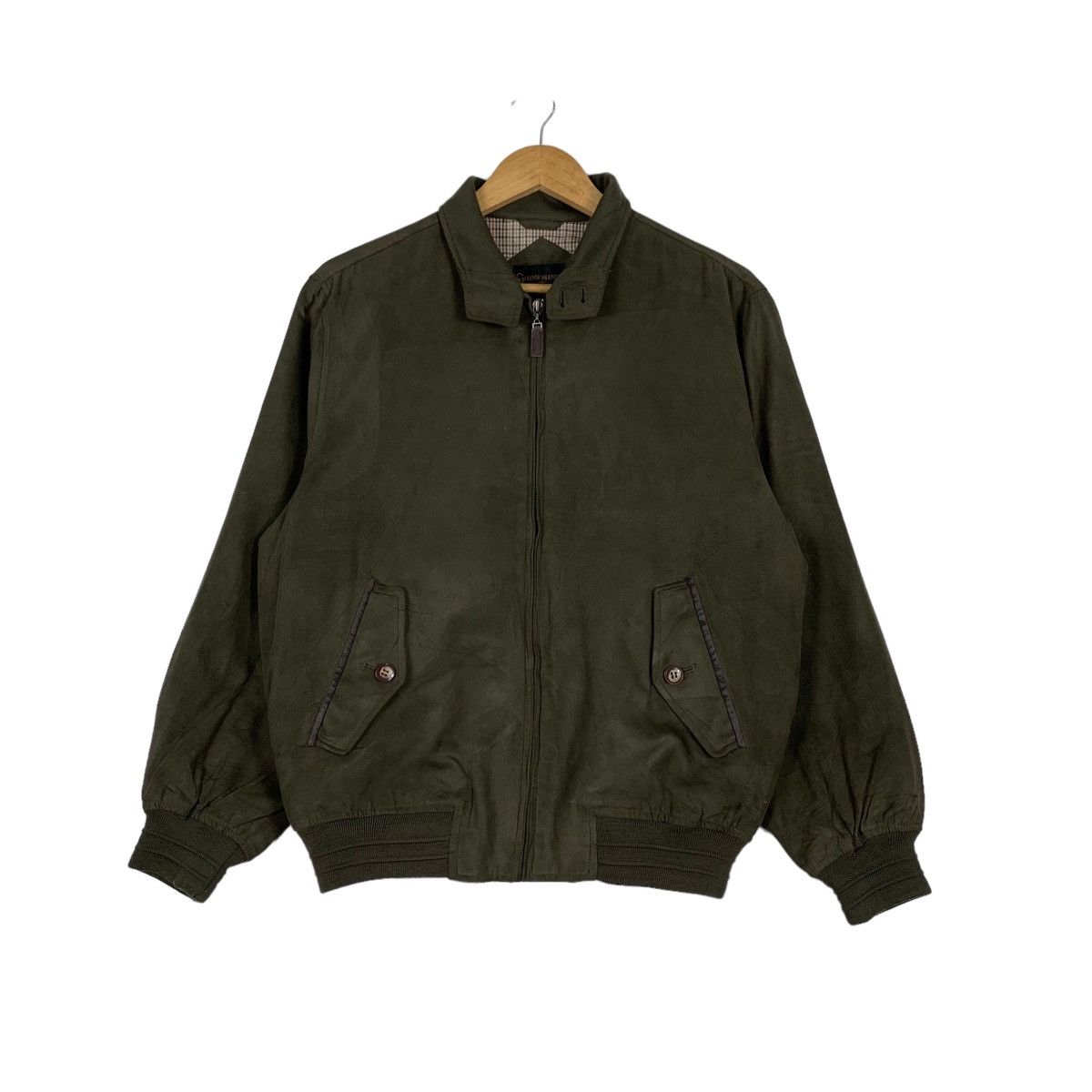 Gianni Valentino GIANNI VALENTINO Olive Green Casual Jacket #1141-C52 Size US M / EU 48-50 / 2 - 1 Thumbnail