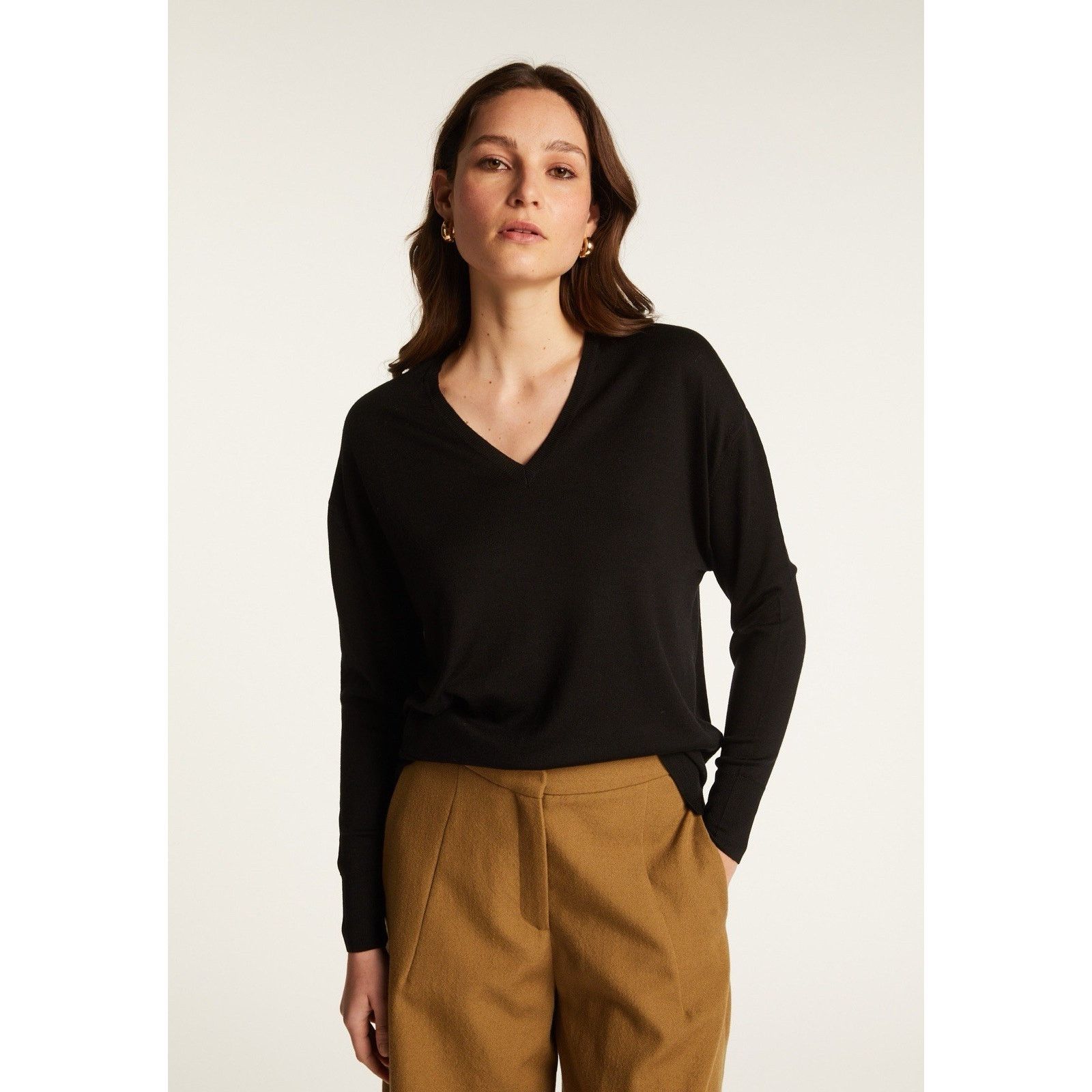 Other Poles Sweater Pullover V Neck Batwing Oversize Merino Wool M Size M / US 6-8 / IT 42-44 - 1 Thumbnail