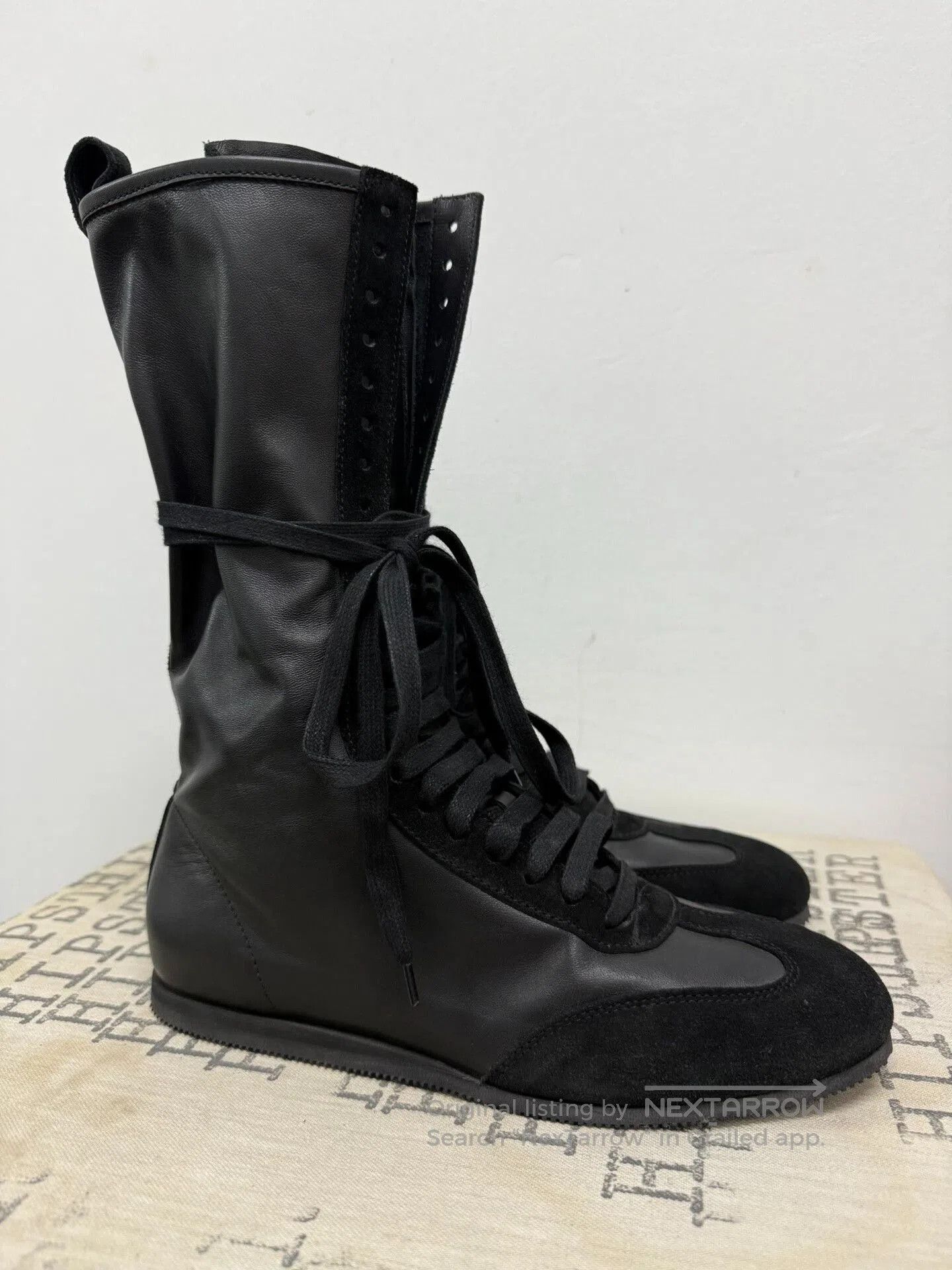 Ann Demeulemeester ann demeulemeester black leather high. Size US 6.5 / EU 39-40 - 4 Thumbnail