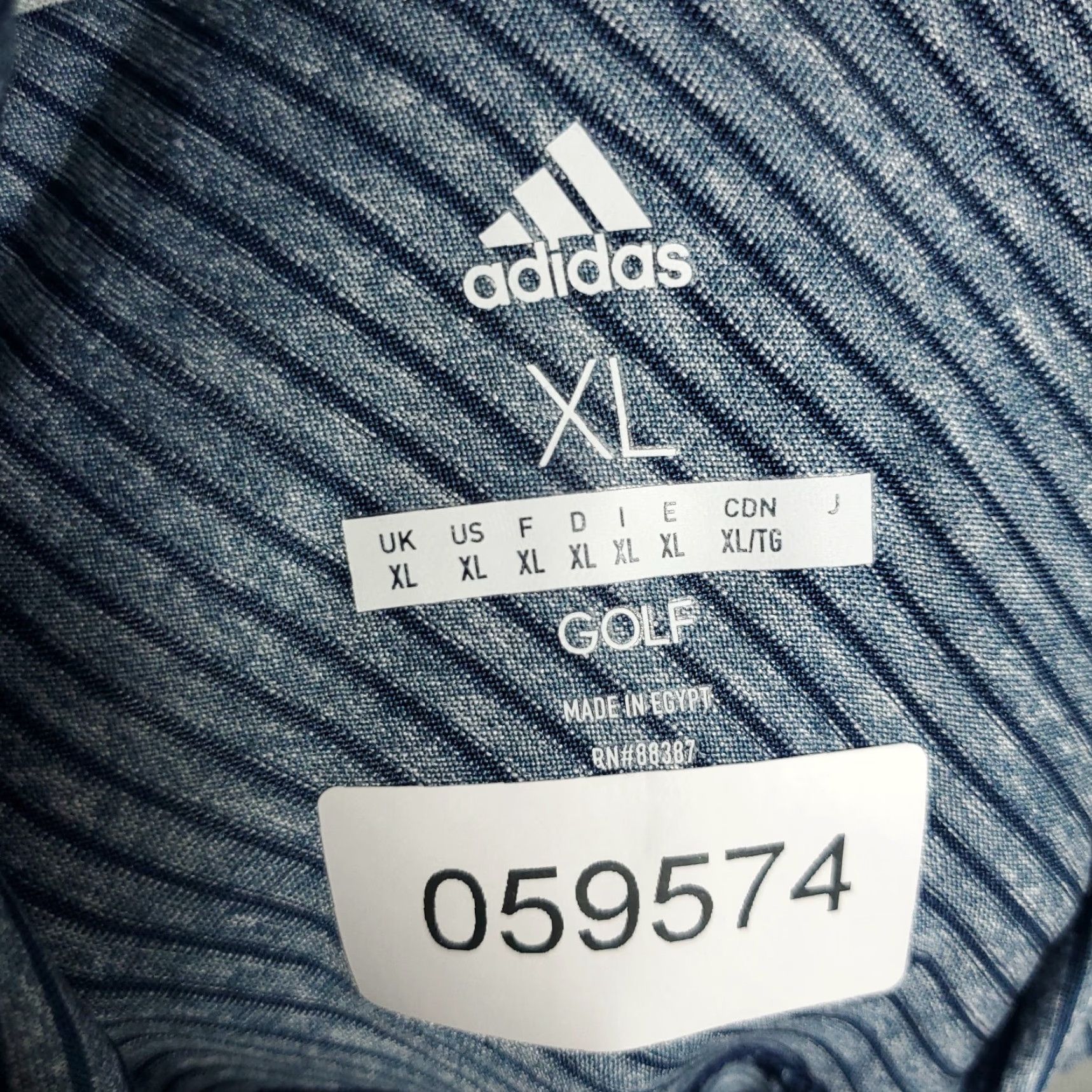 Adidas Adidas Polo Shirt Mens XL Blue Striped Casual Golf Short Sleeve Polo Size US XL / EU 56 / 4 - 8 Thumbnail