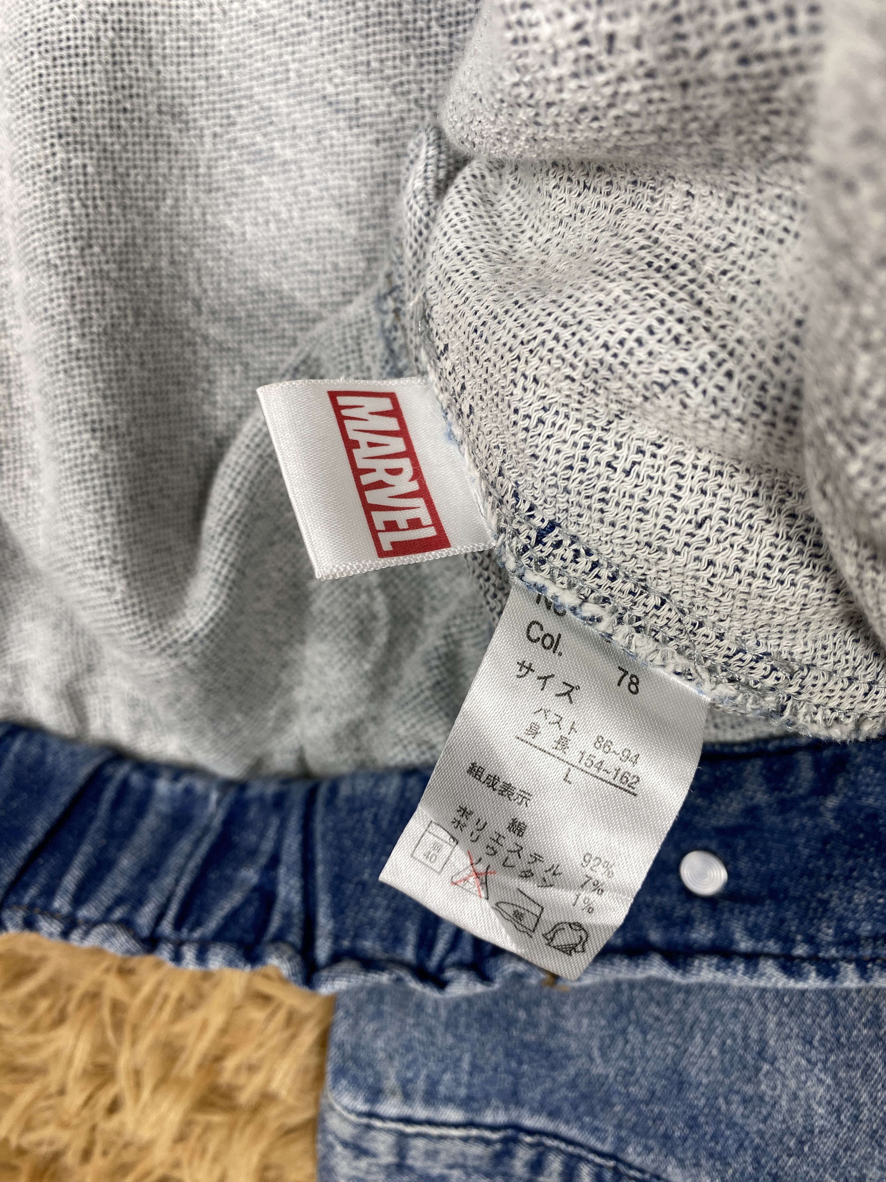 Japanese Brand Vintage Marvel Denim Pattern Jacket PJ2456 Size US M / EU 48-50 / 2 - 7 Thumbnail