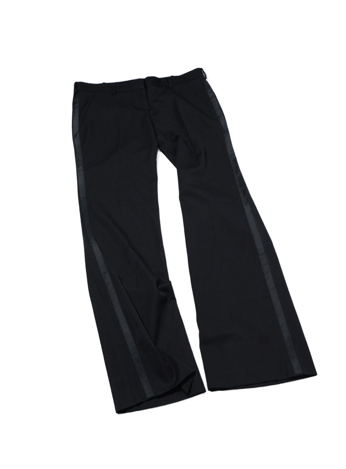 Balmain Balmain FW10 Runway Tuxedo Stripe Wool Flared Trousers Size US 32 / EU 48 - 3 Thumbnail