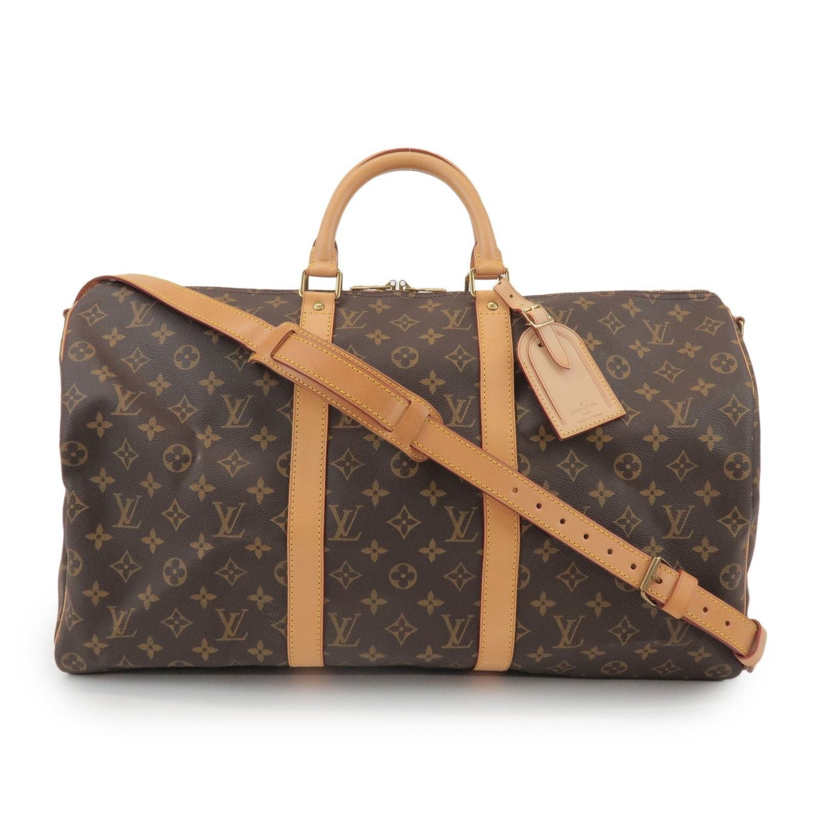 Louis Vuitton Louis Vuitton Monogram Keepall Bandouliere 50 Duffle Bag Size ONE SIZE - 1 Thumbnail