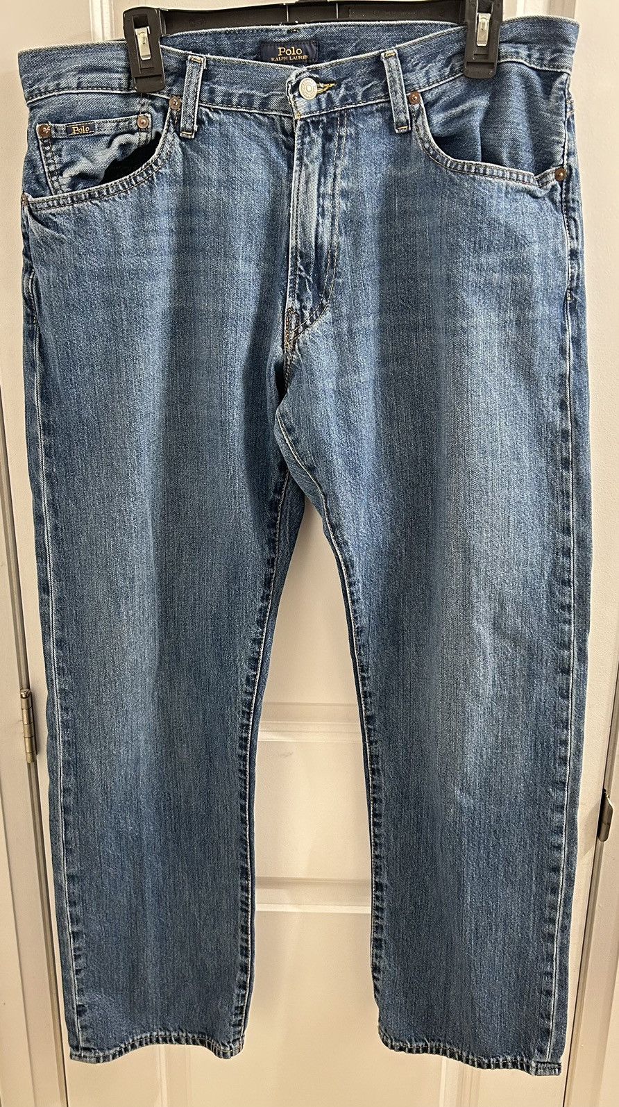 Polo Ralph Lauren Polo Ralph Lauren Mens Light Blue Jeans - Size 36X34 Size US 36 / EU 52 - 1 Thumbnail