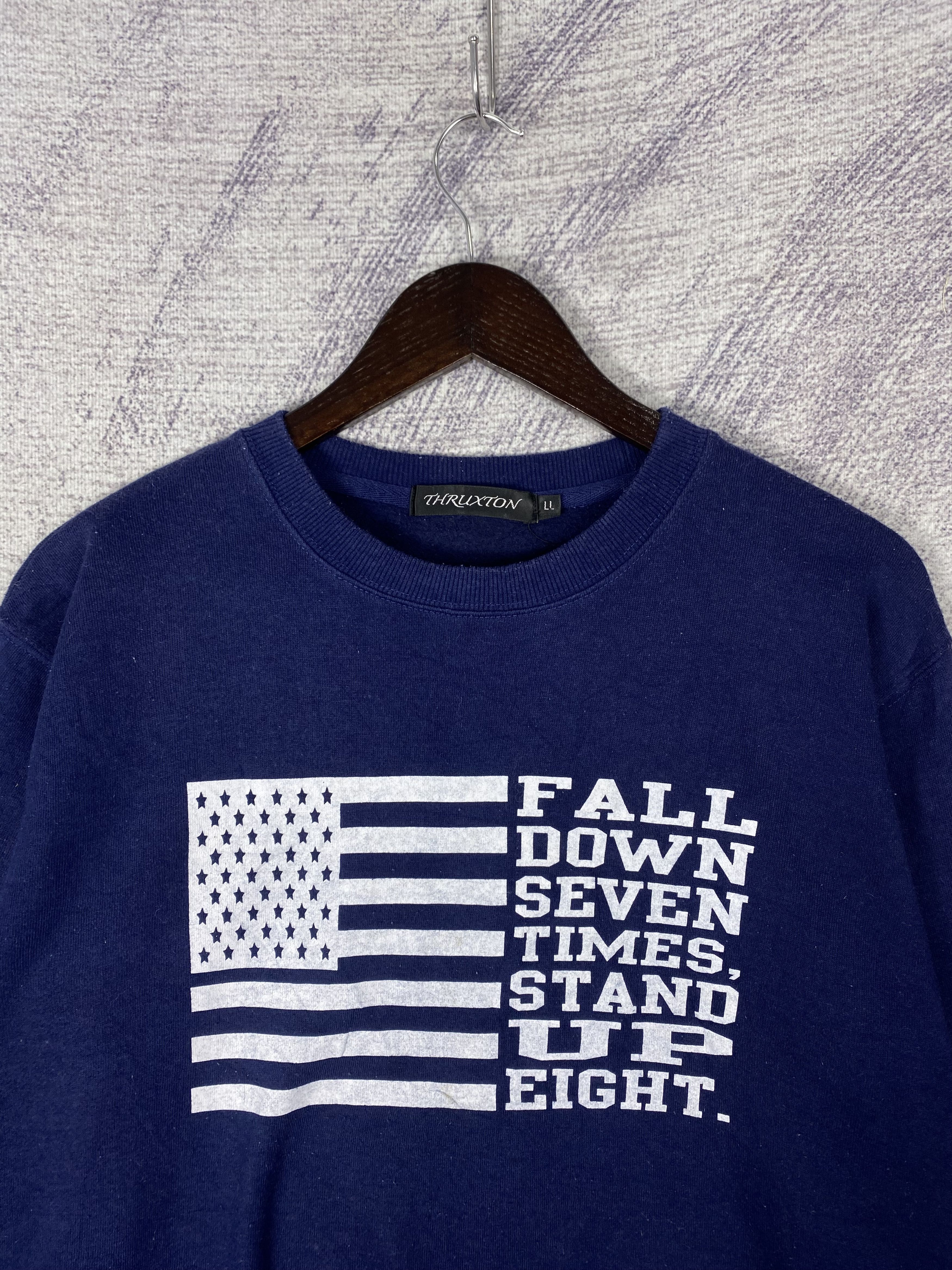 Japanese Brand Vintage Thruxton Crewneck Long Sleeve Sweatshirts Size US L / EU 52-54 / 3 - 2 Thumbnail
