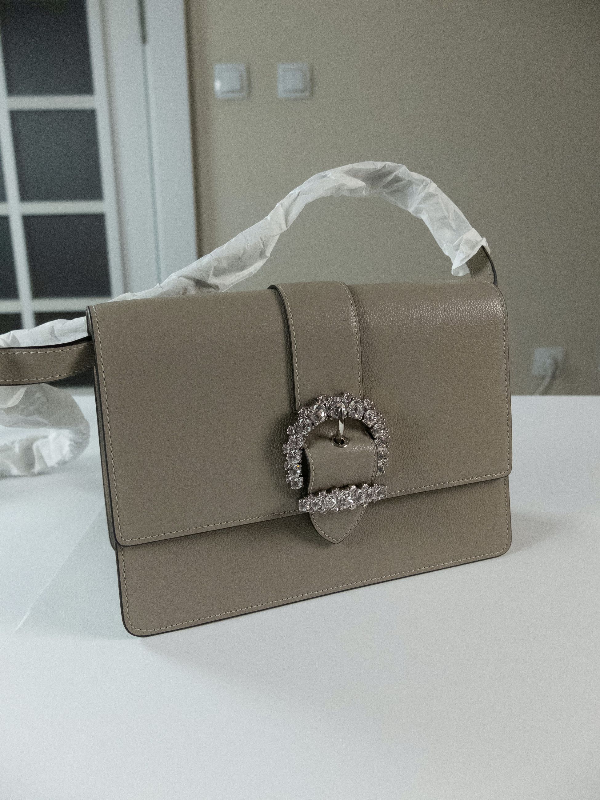 Jimmy Choo JIMMY CHOO Cheri taupe gray crossbody leather bag Size ONE SIZE - 3 Thumbnail