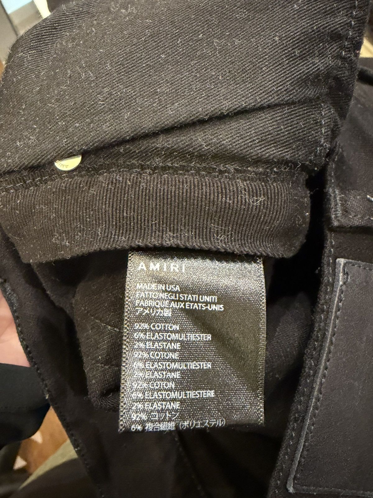 Amiri Amiri MX1 Black Bandana Patch Denim Jeans Size US 32 / EU 48 - 4 Thumbnail