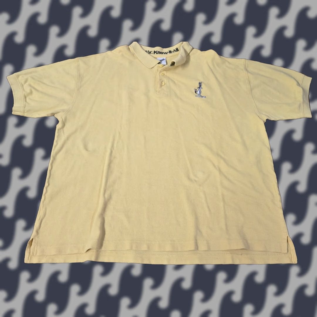 Vintage VINTAGE Bugs Bunny Polo Shirt Mens 2XL Warner Bros Mr Know It All 90s Cartoon Shirt Size US XXL / EU 58 / 5 - 1 Thumbnail