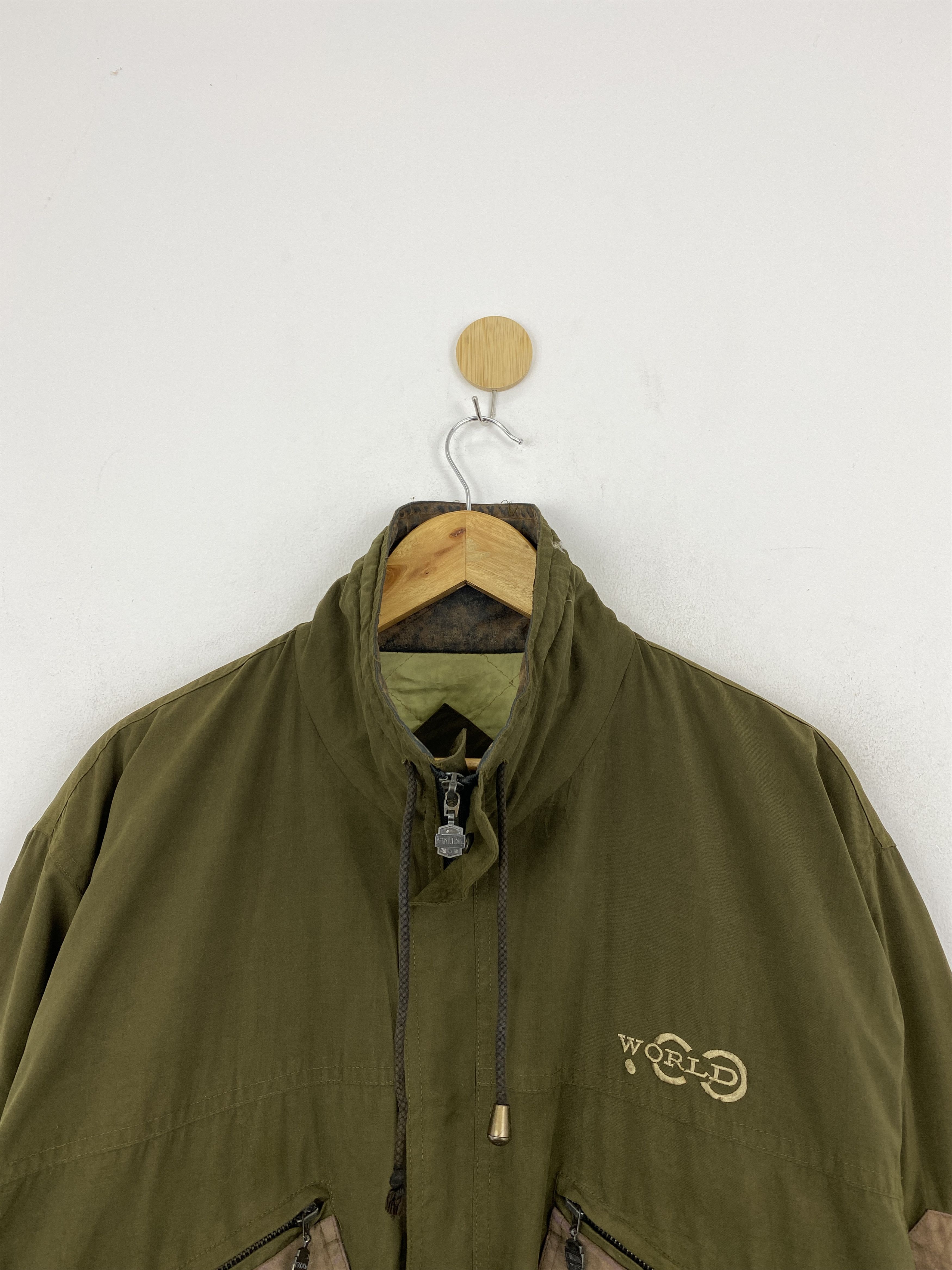 Japanese Brand Vtg Japanese Brand Double Pocket Zipper Green Jacket JA0103 Size US L / EU 52-54 / 3 - 3 Thumbnail