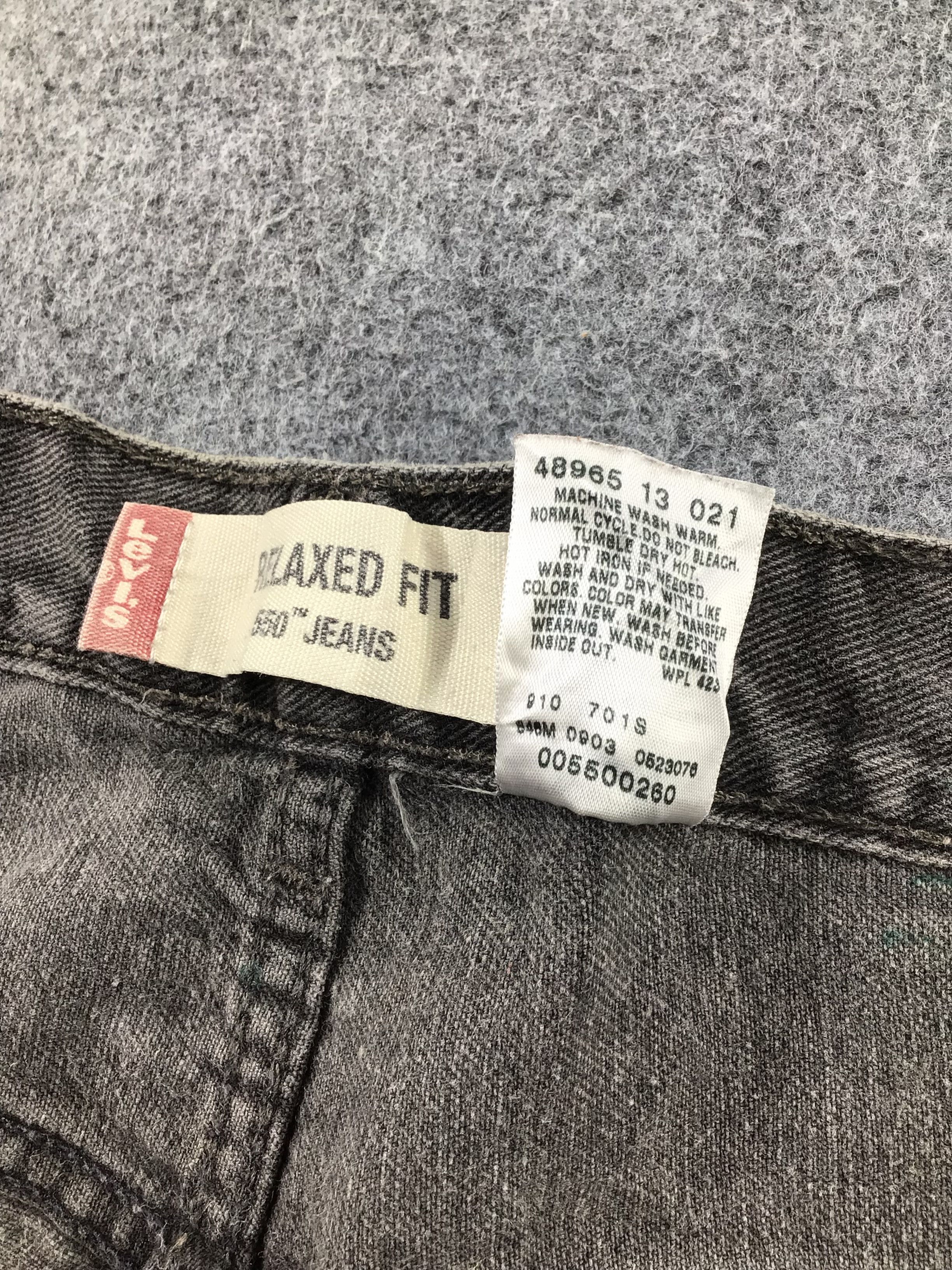 Levi's Vintage Levis 550 Jeans Faded Black Levi's Denim -J812 Size US 35 - 11 Thumbnail