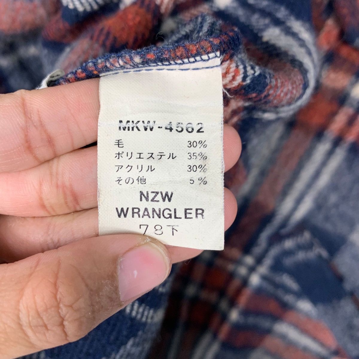 Wrangler Vintage 80’s WRANGLER Tartan Flannel Four Pocket #2556-C115 Size US M / EU 48-50 / 2 - 16 Thumbnail