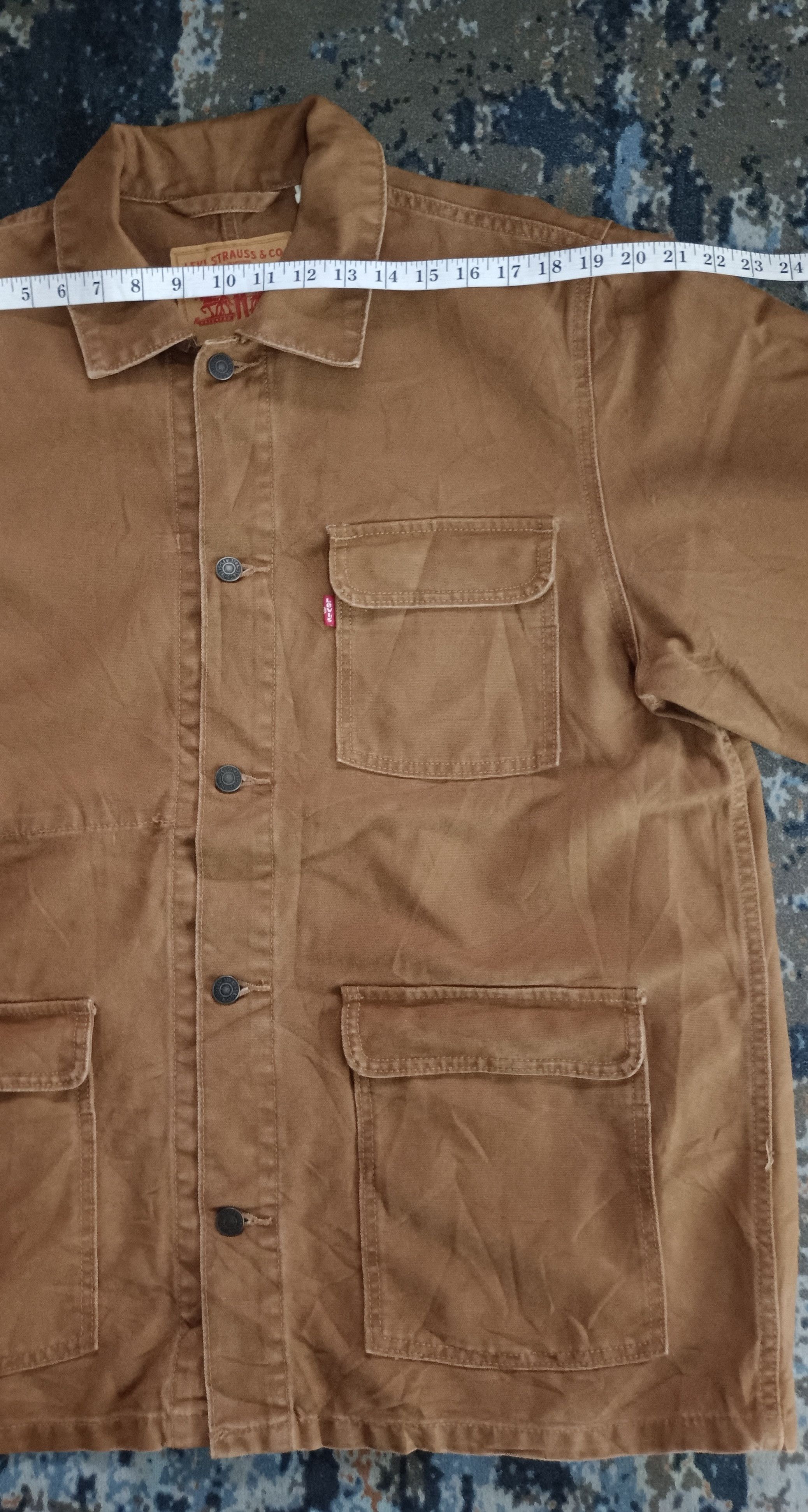 Levi's Levi's Cotton Canvas Trucker Jacket Size US L / EU 52-54 / 3 - 18 Thumbnail