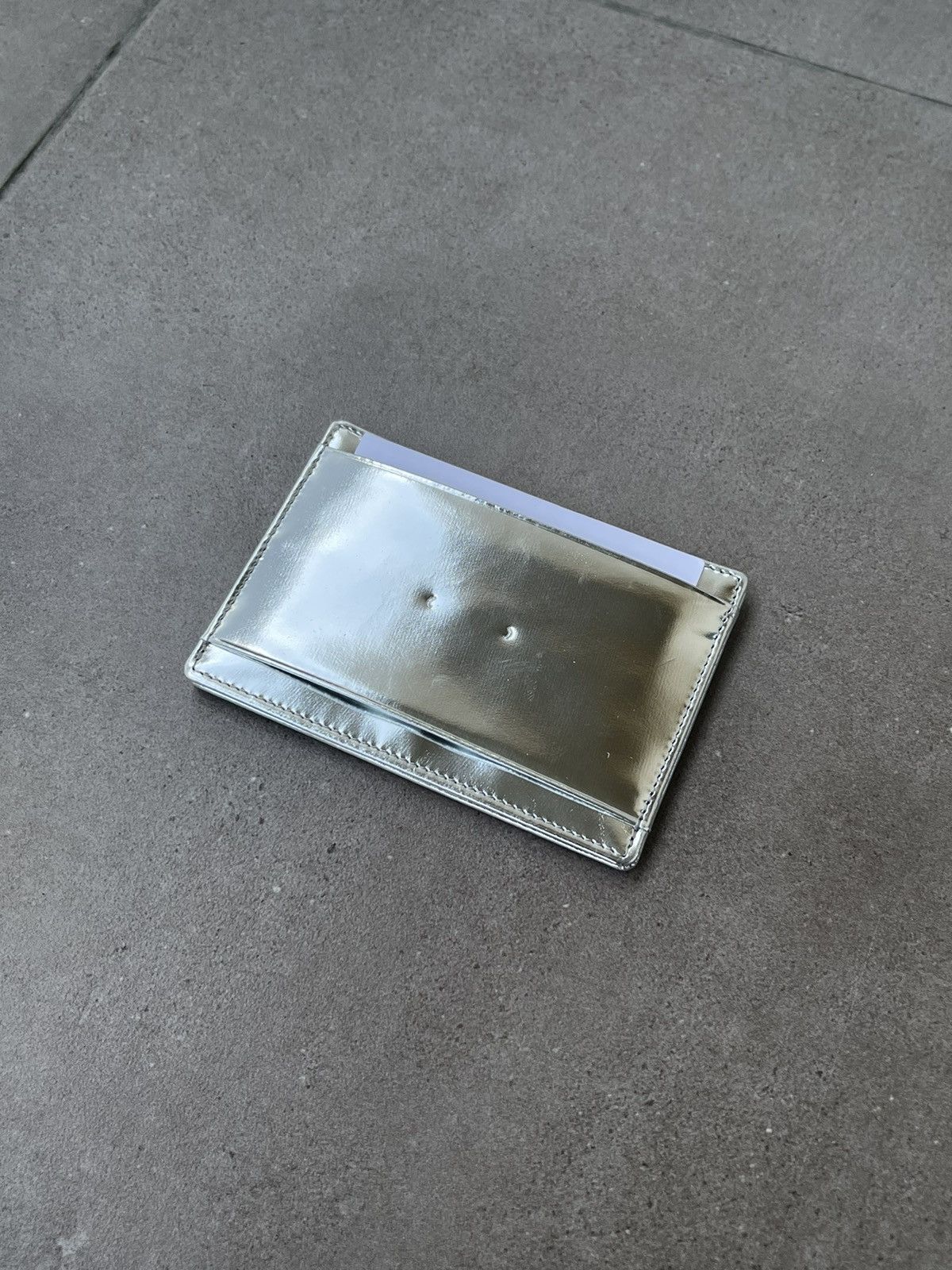 Other !DS! SS23 PB 0110 Silver Patent Leather Cardholder Size ONE SIZE - 1 Thumbnail