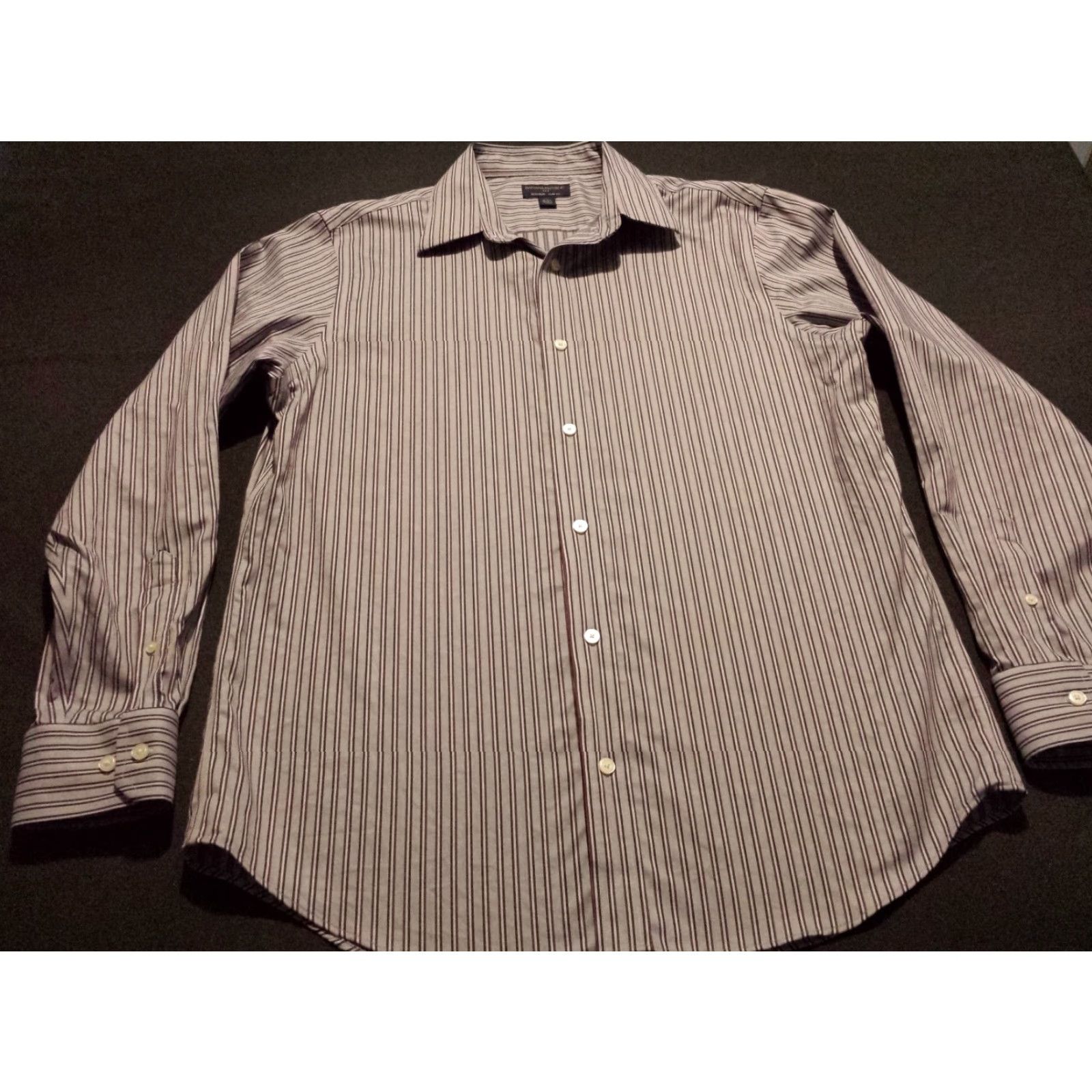 Banana Republic Banana Republic Mens Long Sleeve Button-Front Multicolor Striped Shirt L Large Multicolor Casual Shirt Men Size US L / EU 52-54 / 3 - 4 Thumbnail