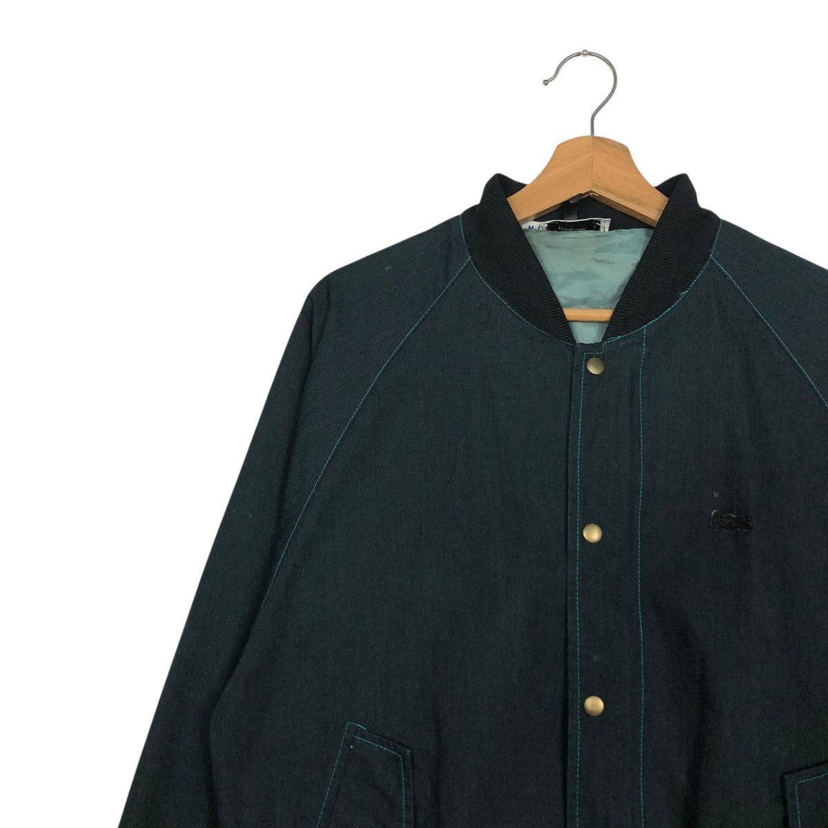 Vintage 🔥VINTAGE BOMBER JACKET DUCK CANVAS IZOD LACOSTE Size US M / EU 48-50 / 2 - 9 Thumbnail
