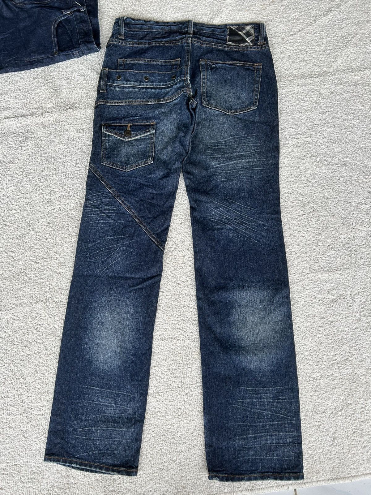 If Six Was Nine × KMRii × Le Grande Bleu (L.G.B.) Japanese Punk Bondage Style Denim Jeans ☠️☠️ Size US 31 - 6 Thumbnail