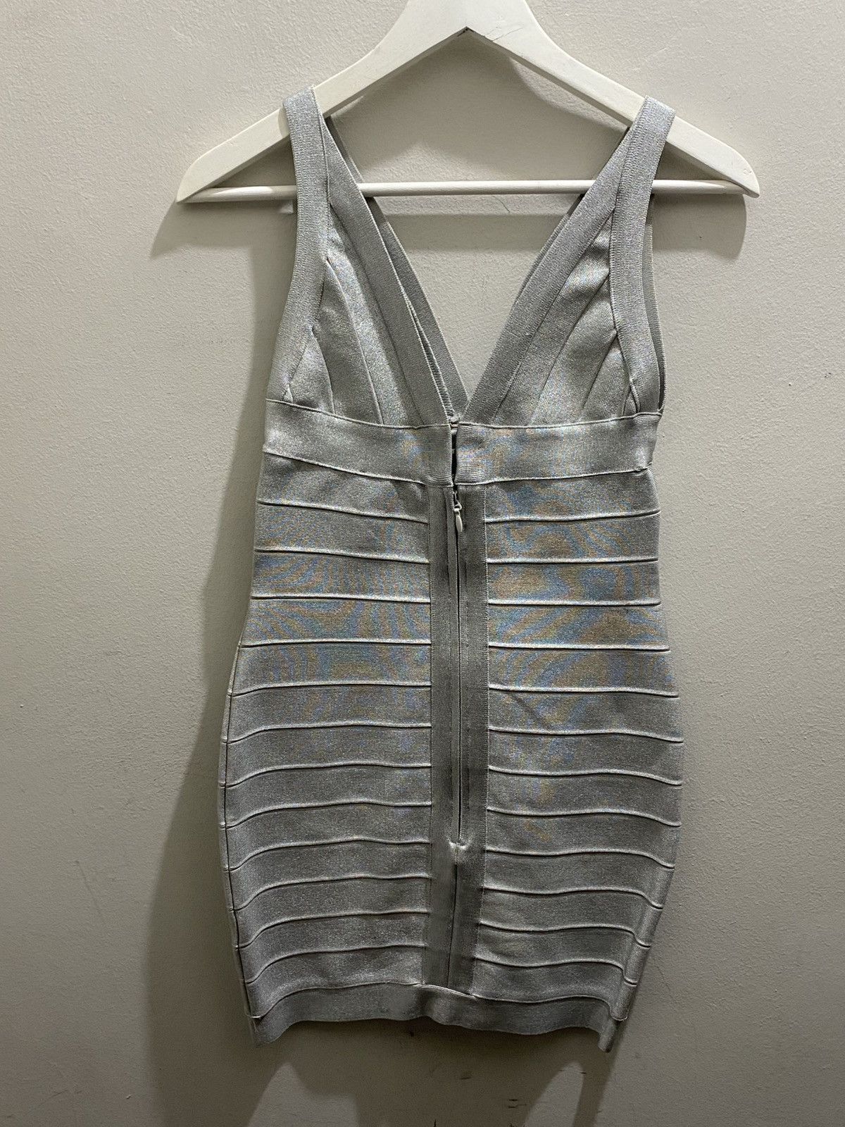 Other ANDREA SMITH SILVER MINI DRESS Size L / US 10 / IT 46 - 2 Thumbnail
