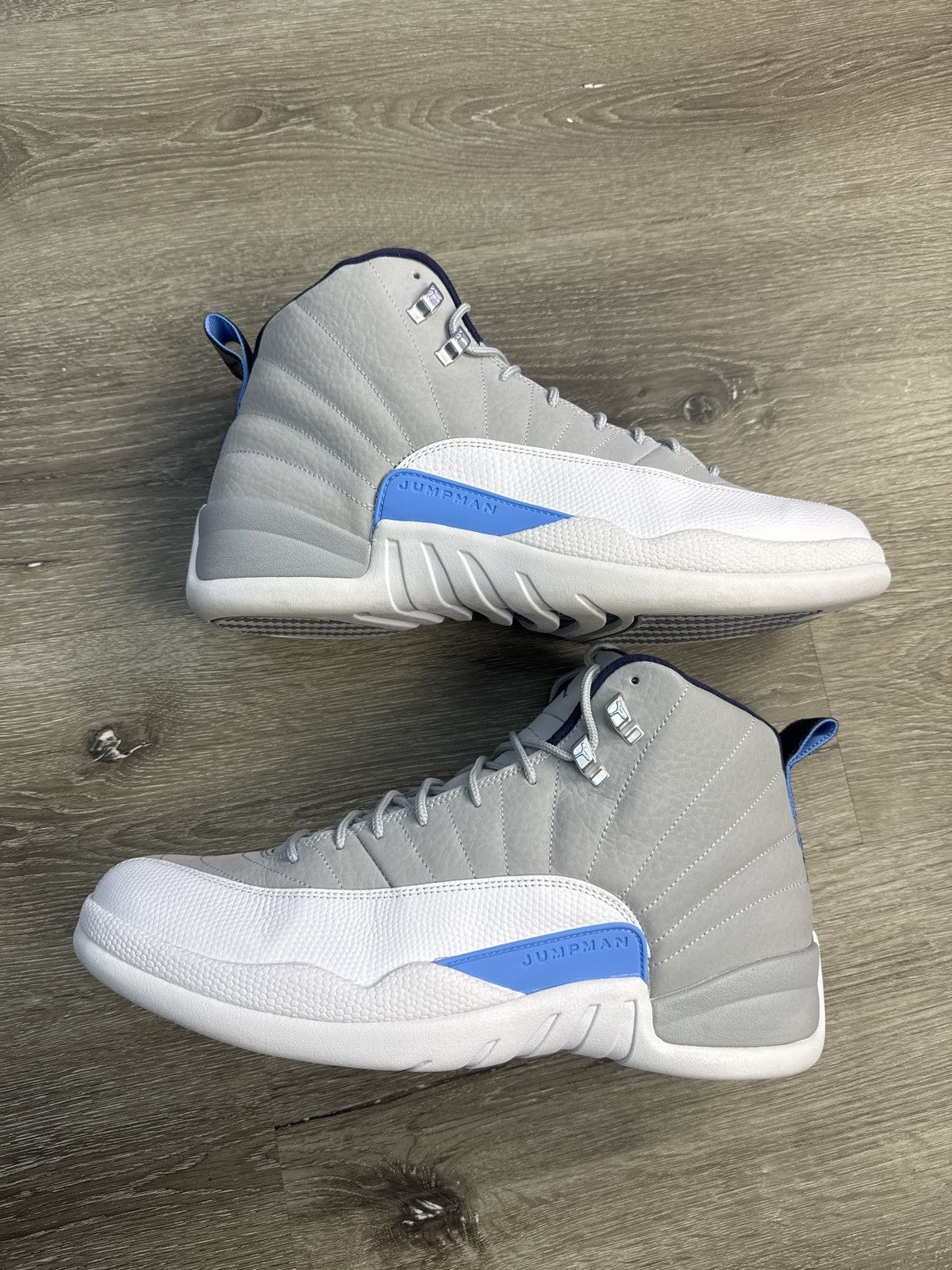 Jordan Brand Jordan 12 Retro “Grey University Blue” **PRE-OWNED** Size US 13 / EU 46 - 1 Thumbnail