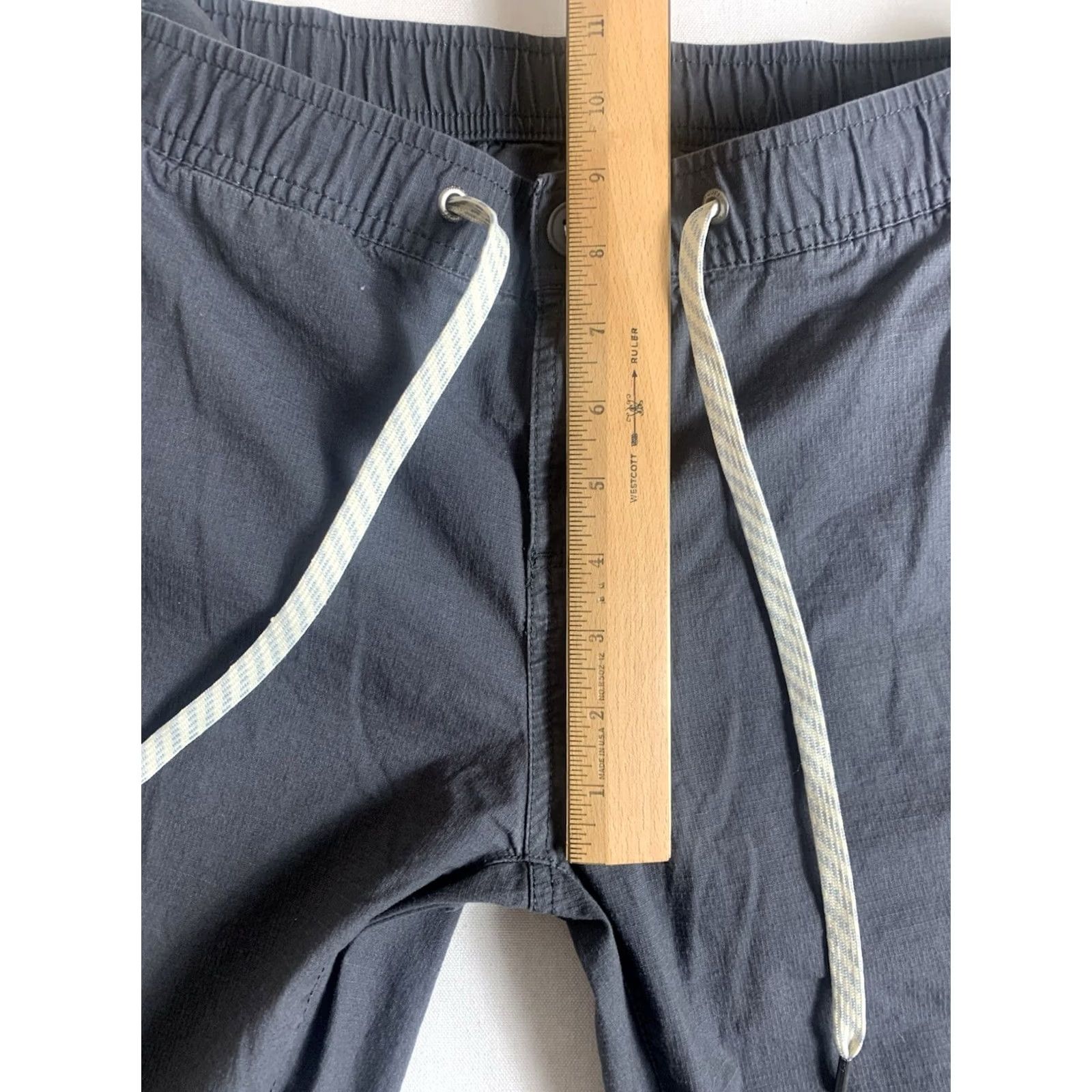 Vuori Vuori Pants Mens Medium Gray Ripstop Elastic Waist Casual VW401 Fits 30x28 Size US 31 - 6 Thumbnail