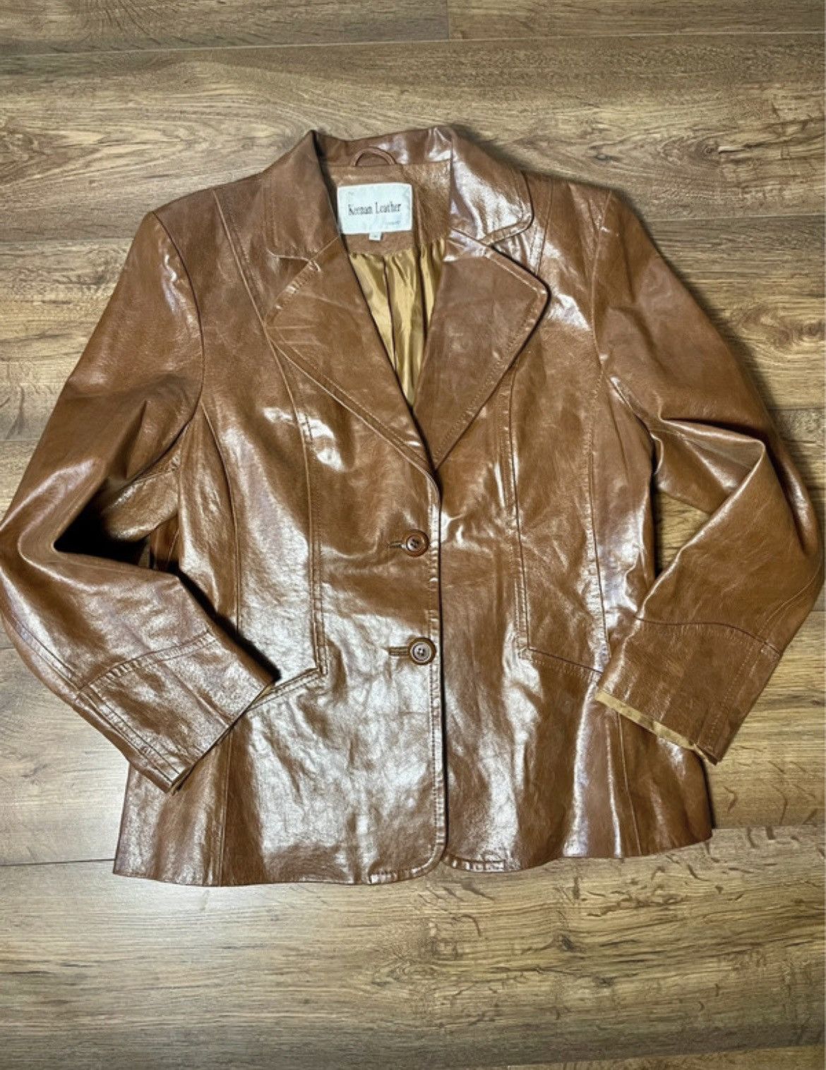 Vintage Vintage Women's Leather Jacket Keenan Leather Size L / US 10 / IT 46 - 1 Thumbnail