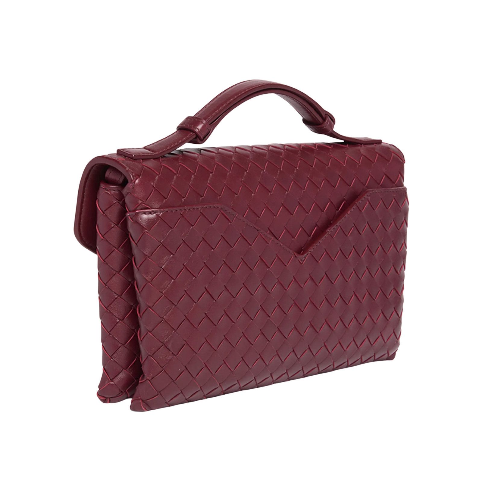 Bottega Veneta BOTTEGA VENETA Knot Lock $3500 Barolo Leather Crossbody Bag Size ONE SIZE - 2 Thumbnail