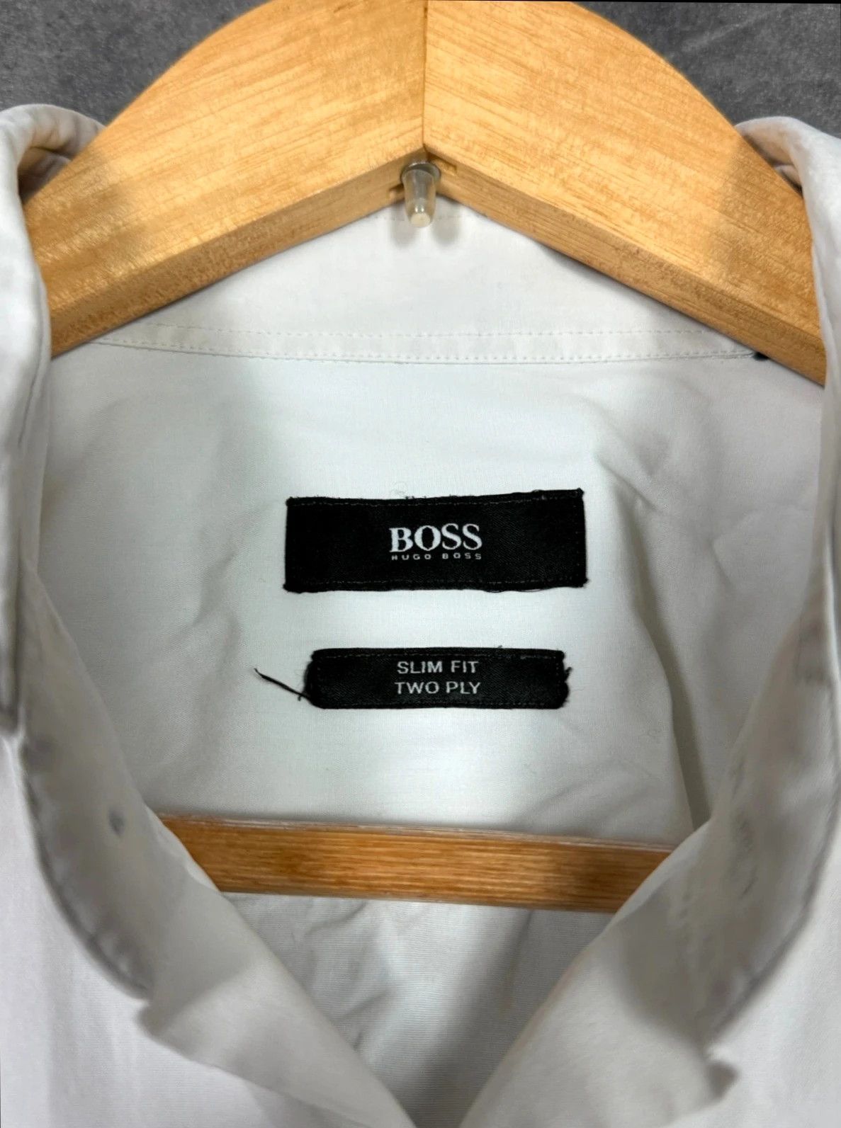 Hugo Boss Hugo Boss Shirt White Cotton Slim Fit Made in Italy Size US XS / EU 42 / 0 - 3 Thumbnail
