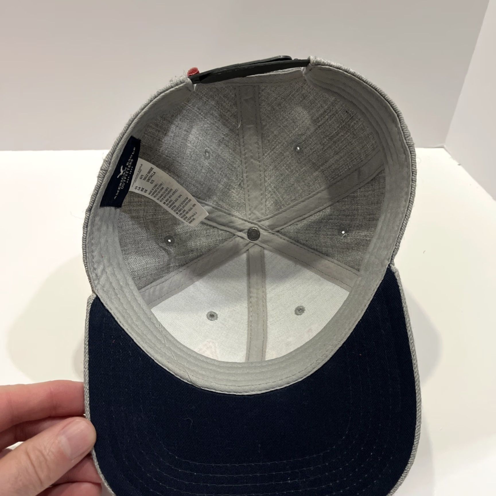 American Eagle Outfitters American Eagle USA Snapback Hat Grey Wool Acrylic Blend Size ONE SIZE - 5 Thumbnail