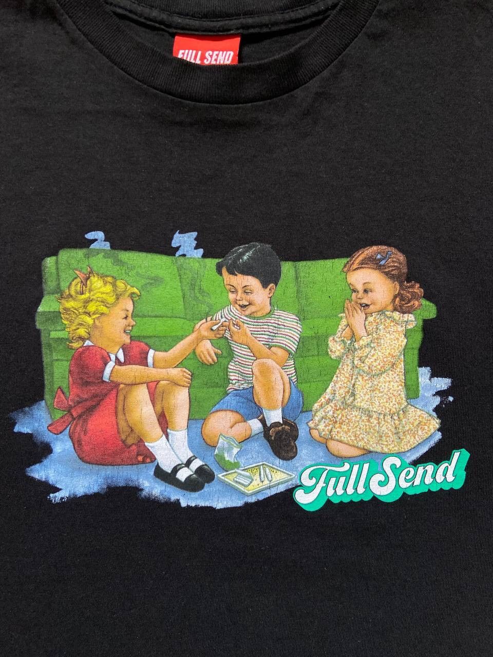 Full Send × Vintage Full Send “The Children Smoking Weed” T-shirt Size US M / EU 48-50 / 2 - 2 Thumbnail