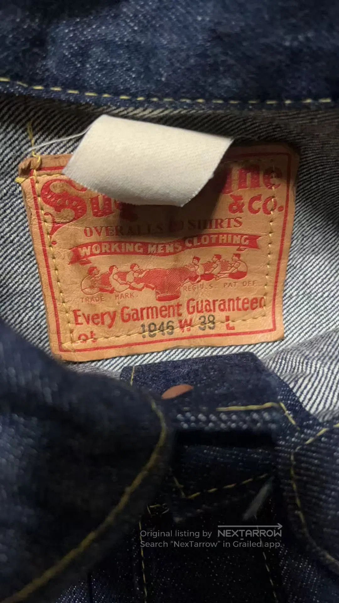 Sugar Cane Sugar Cane 1946 Denim Jacket. Size US M / EU 48-50 / 2 - 4 Thumbnail