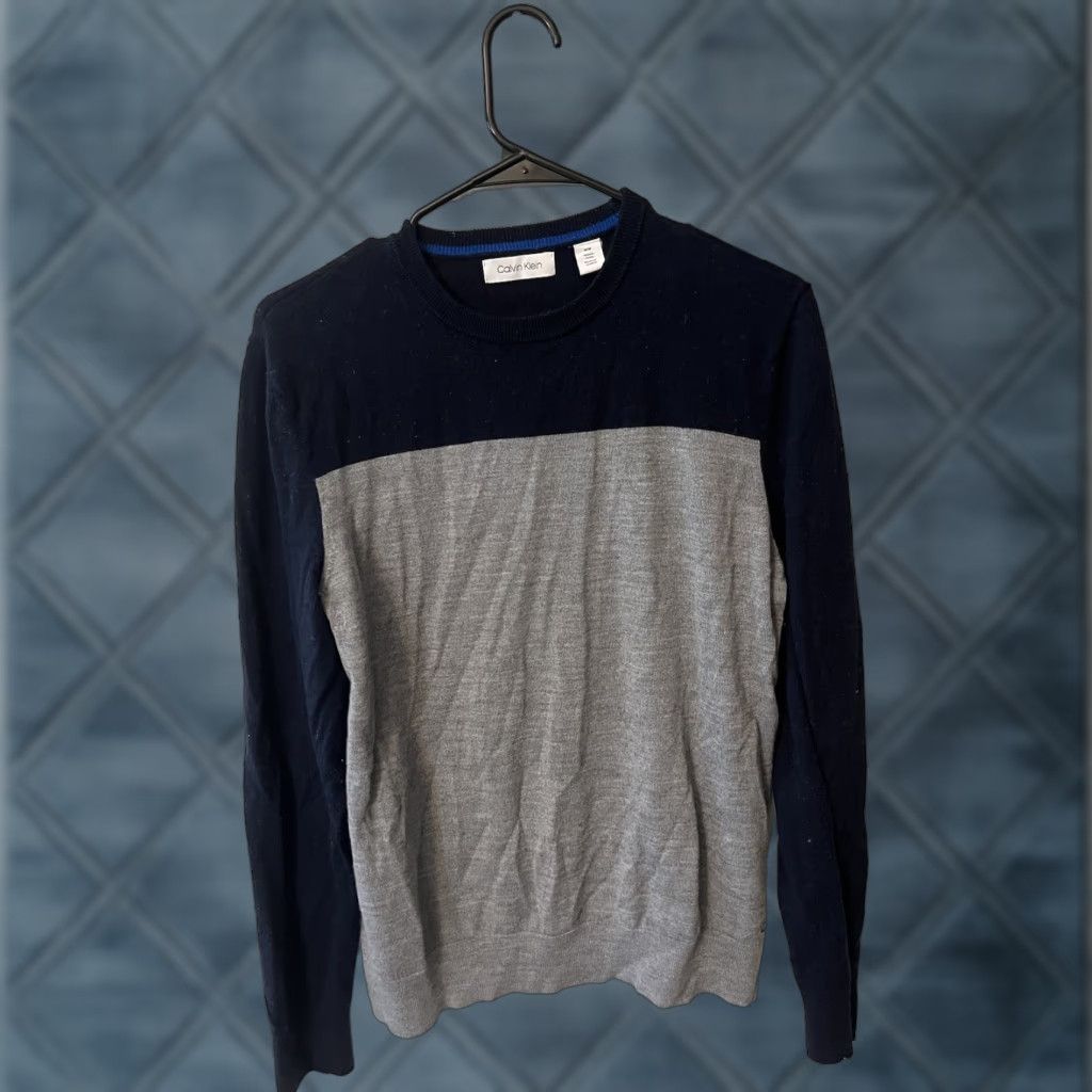 Calvin Klein VINTAGE Calvin Klein Sweater Shirt Kale M Wool Blend 90s Pullover Mens Medium Kale Vintage Mens Size US M / EU 48-50 / 2 - 1 Thumbnail