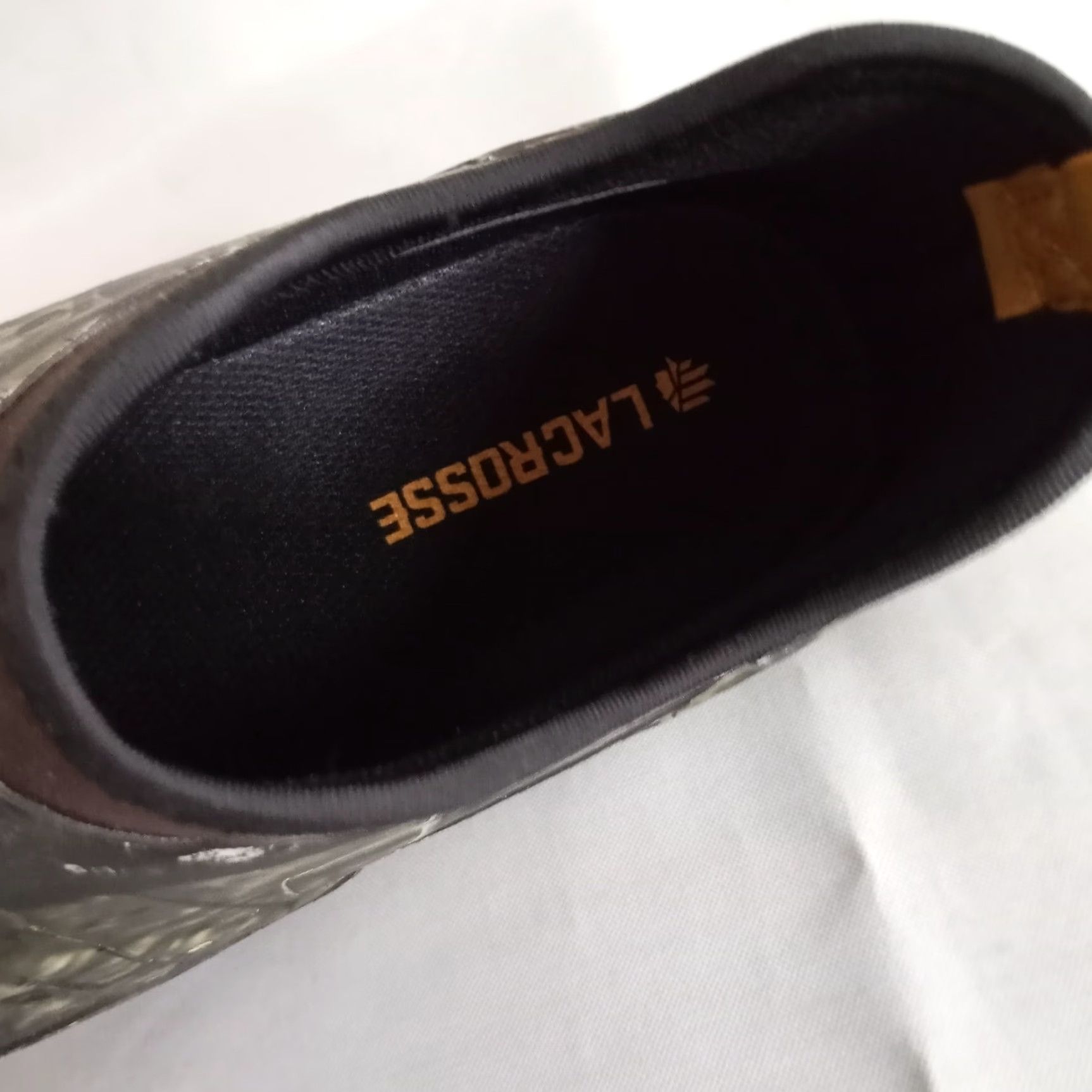 Vintage Lacrosse Boots Mens US 8 4.5" Alpha Muddy Mossy Oak Camo 330020 Camouflage Slip On Rubber Mossy Oak US8 Mens Boots Size US 8 / EU 41 - 7 Thumbnail