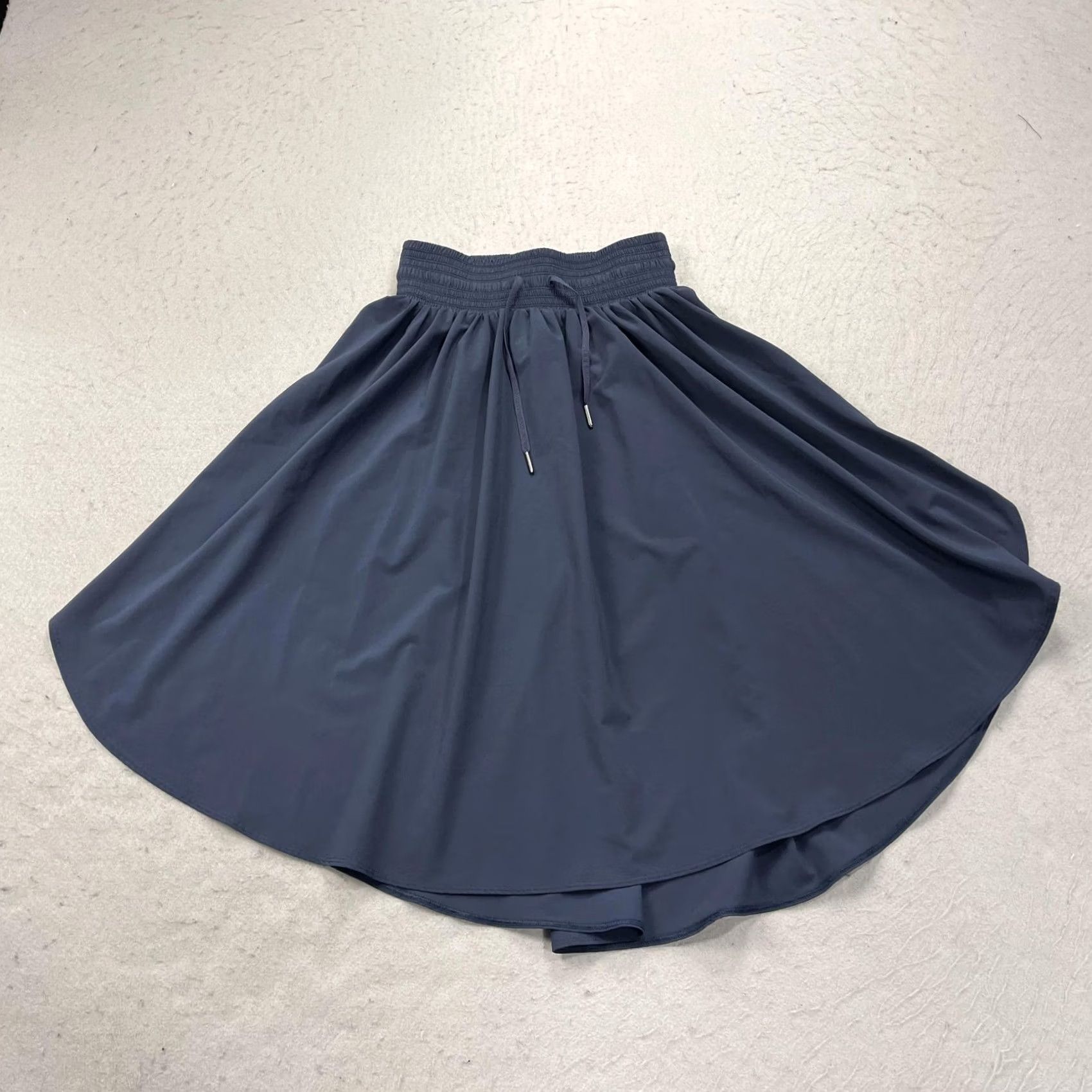 Lululemon Lululemon Skirt Womens Small Dark Blue High Low Athletic Drawstring Waist Lined Gym Training Size 28" / US 6 / IT 42 - 2 Thumbnail