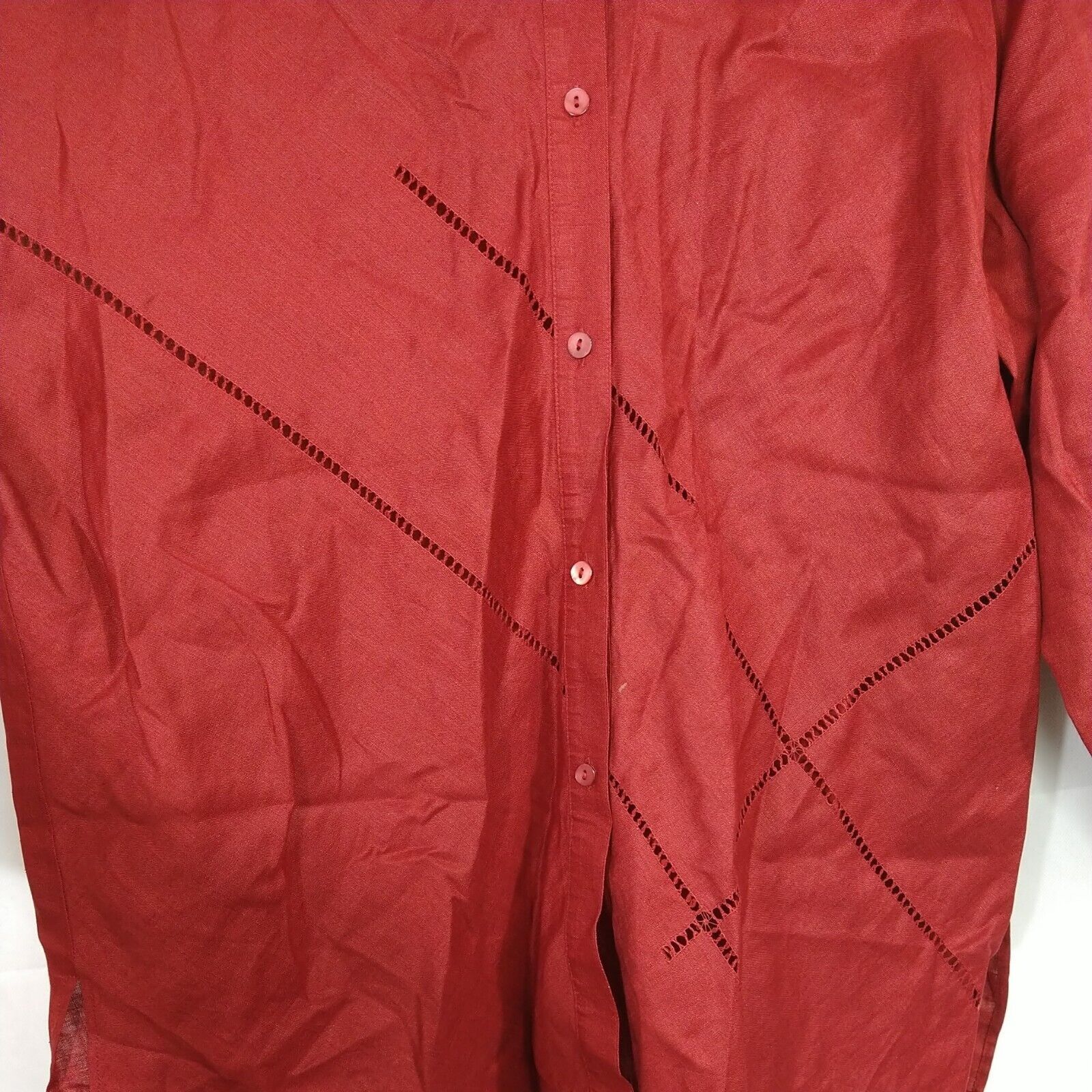 Other Gerard Pasquier Button Up Linen Flax Shirt Women Size 48 L Size L / US 10 / IT 46 - 3 Thumbnail