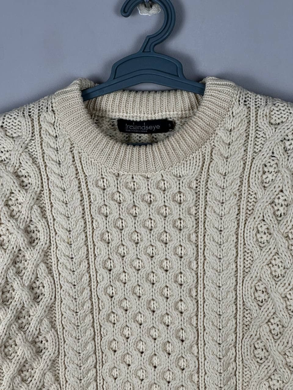 Vintage Irelandseye Sweater Cable Knit Fisherman Made in Ireland Size US S / EU 44-46 / 1 - 4 Thumbnail