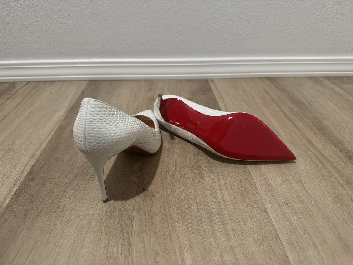 Christian Louboutin Christian Louboutin Kate 85 White Size US 10.5 / IT 40.5 - 3 Thumbnail