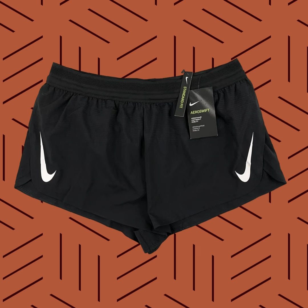 Nike Nike AeroSwift Shorts Men Large x 2" Lined Active Running Black AQ5257-010 Size US 33 - 1 Thumbnail