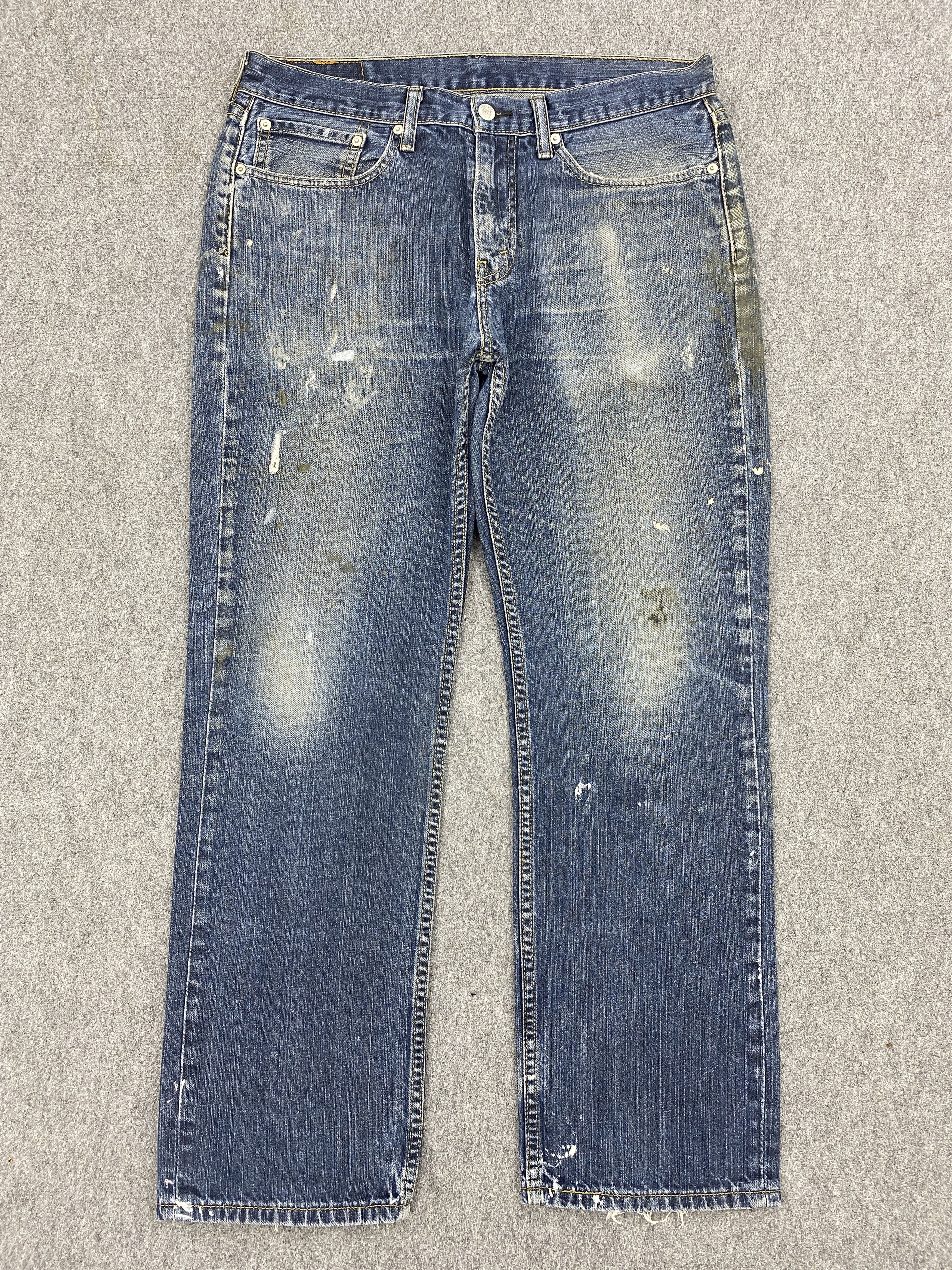 Levi's × Vintage Vintage Levis 514 Splatter Paint Jeans Size US 34 / EU 50 - 1 Thumbnail