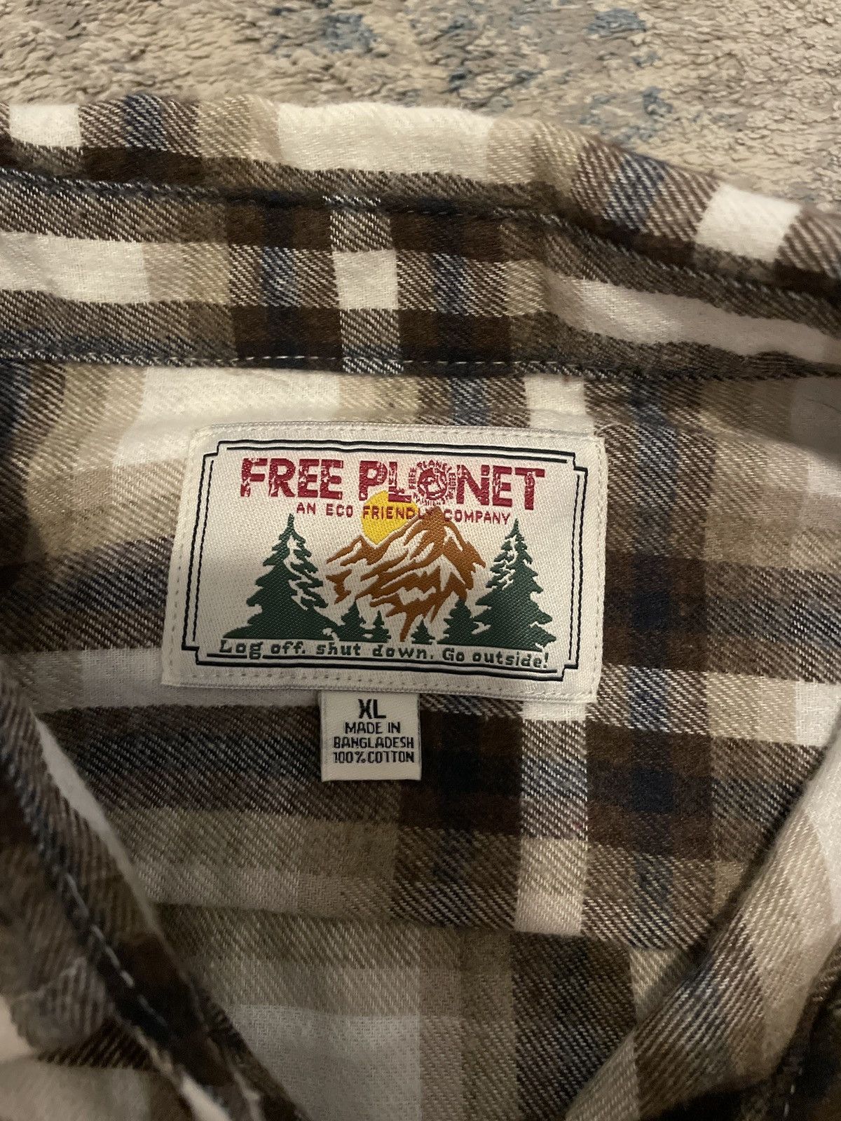 Free Planet Free planet flannel Size US XL / EU 56 / 4 - 3 Thumbnail