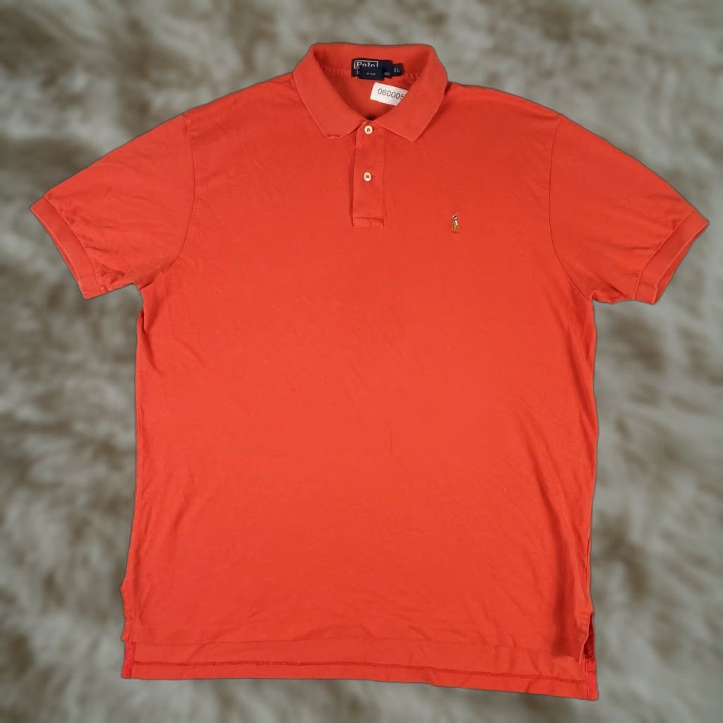 Ralph Lauren Ralph Lauren Polo Shirt Mens XL Orange Pony Logo Casual Classic Preppy Size US XL / EU 56 / 4 - 1 Thumbnail