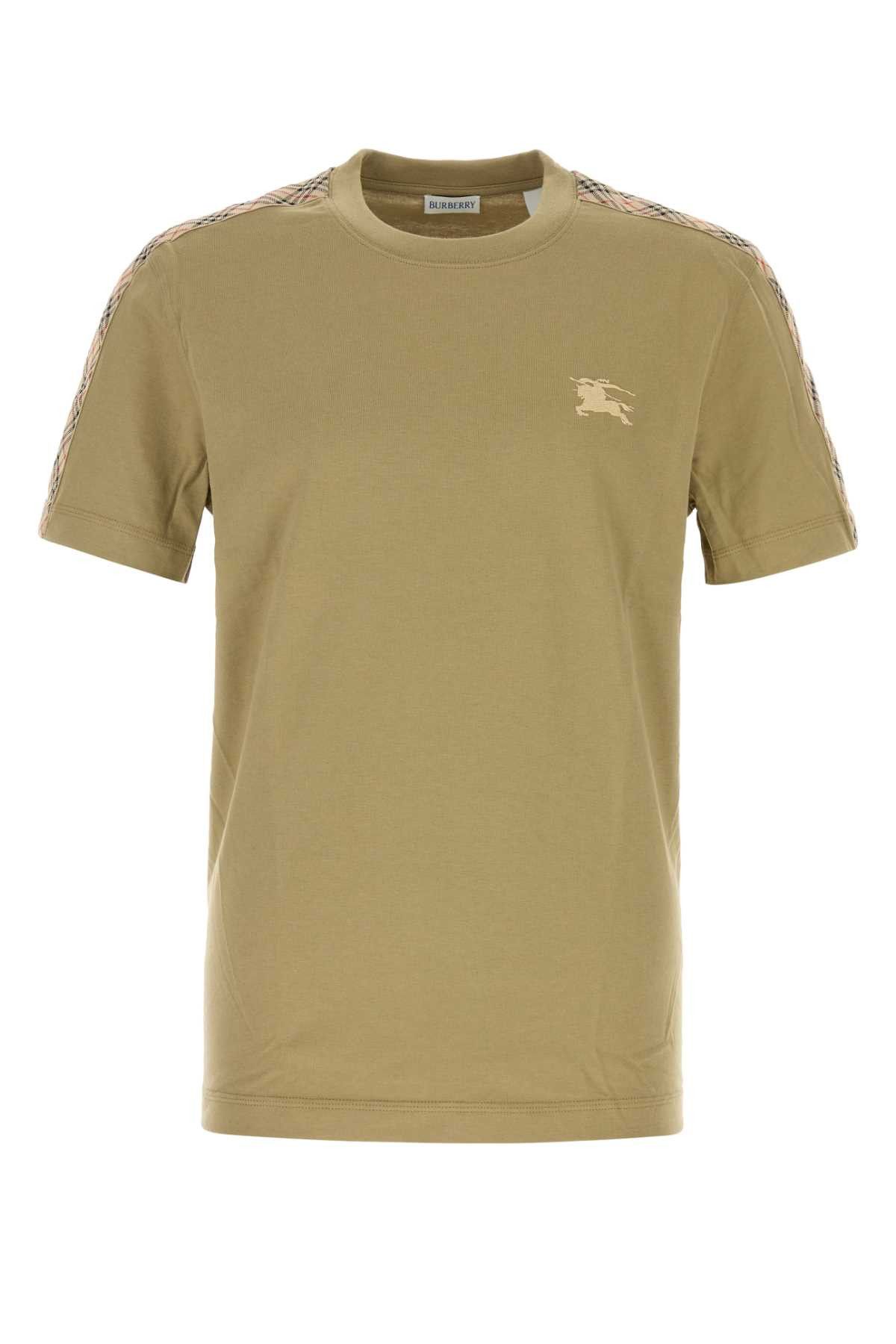 Burberry Khaki Cotton T-Shirt Size US S / EU 44-46 / 1 - 1 Thumbnail
