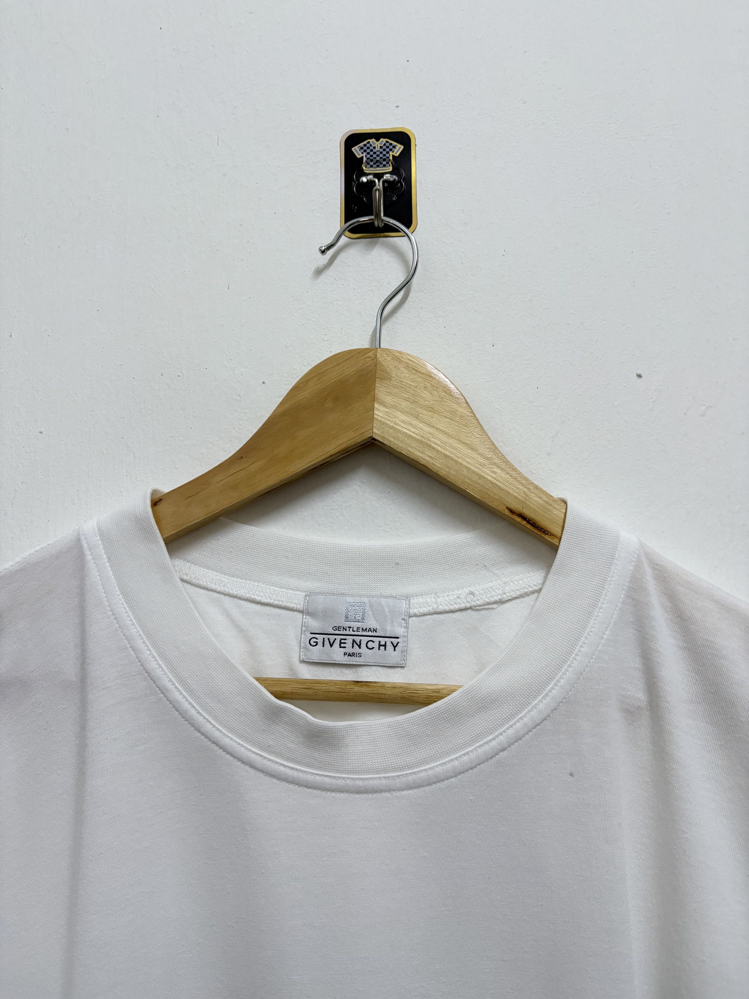 Givenchy Vintage 80's Gentleman Givenchy Paris Monogram T-Shirt Size US L / EU 52-54 / 3 - 8 Thumbnail